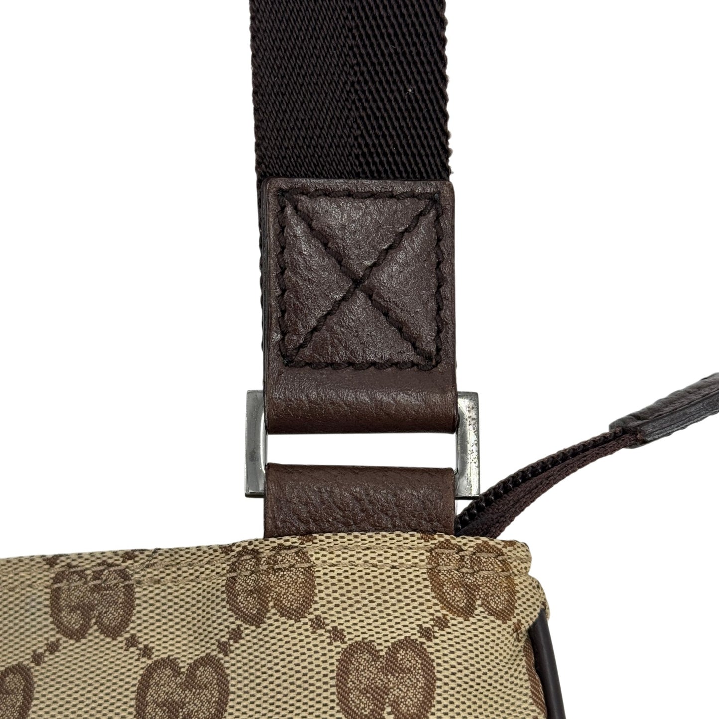 GUCCI GGキャンバス ベージュ ショルダーバッグ