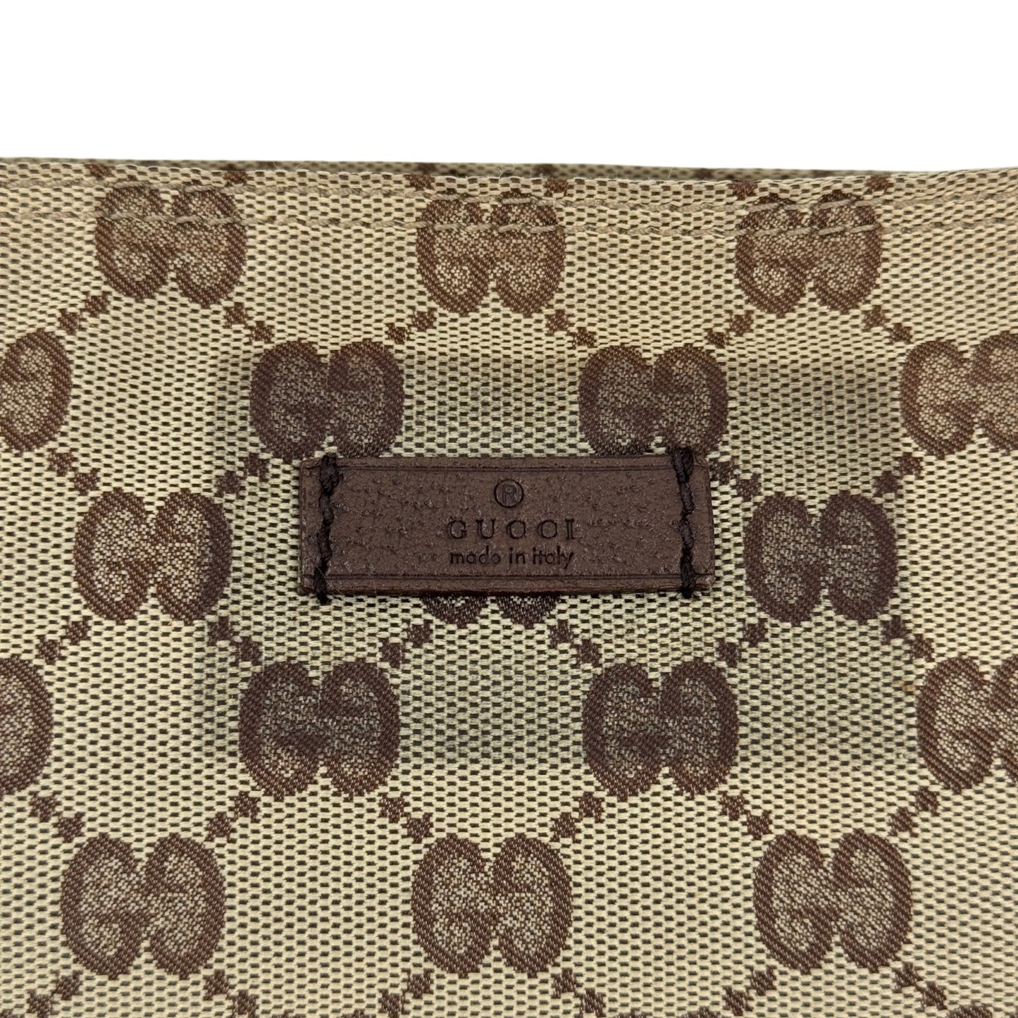 GUCCI GGキャンバス ベージュ ショルダーバッグ