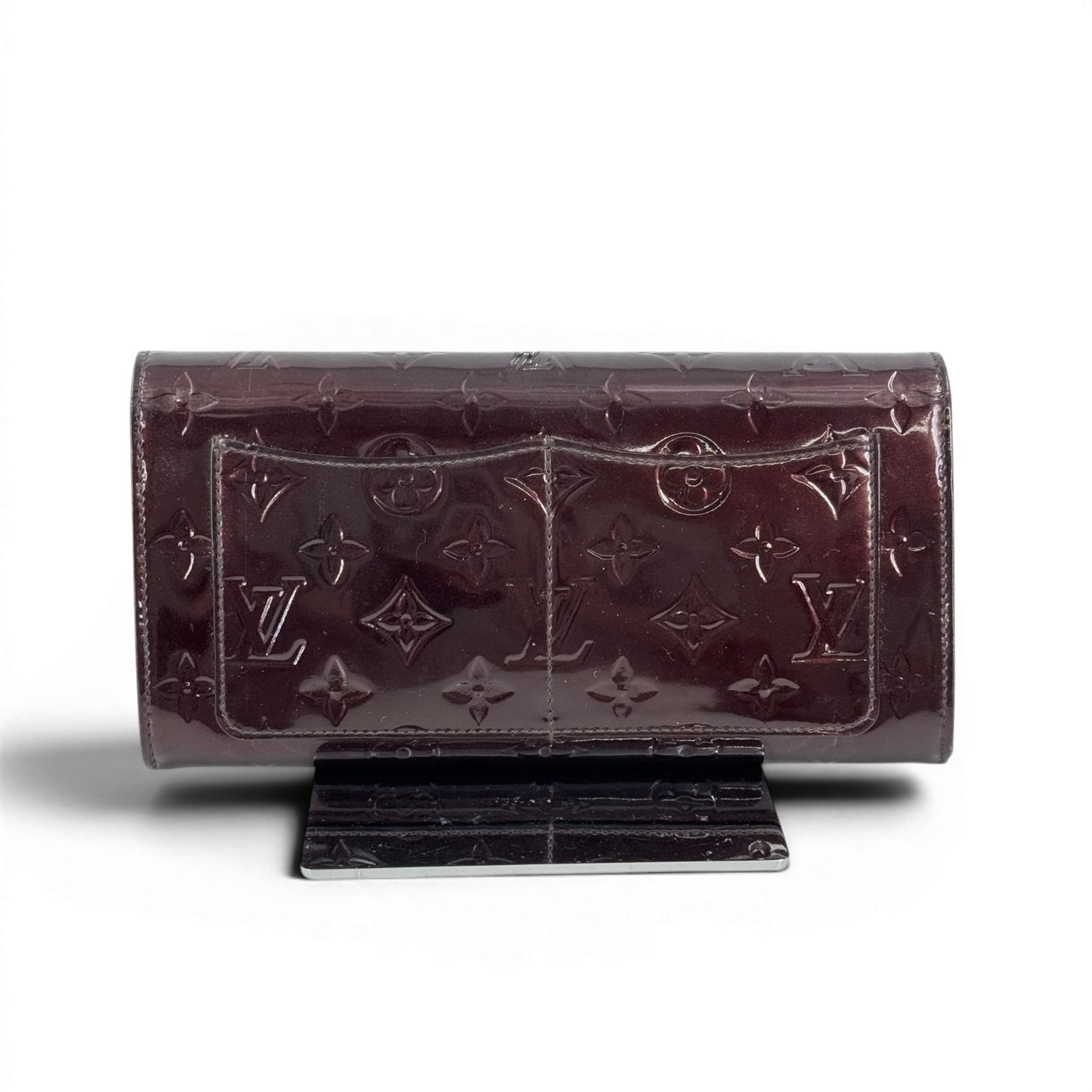 LOUIS VUITTON ポルトフォイユ・ロスモア モノグラム・ヴェルニ ボルドー 長財布 M91591