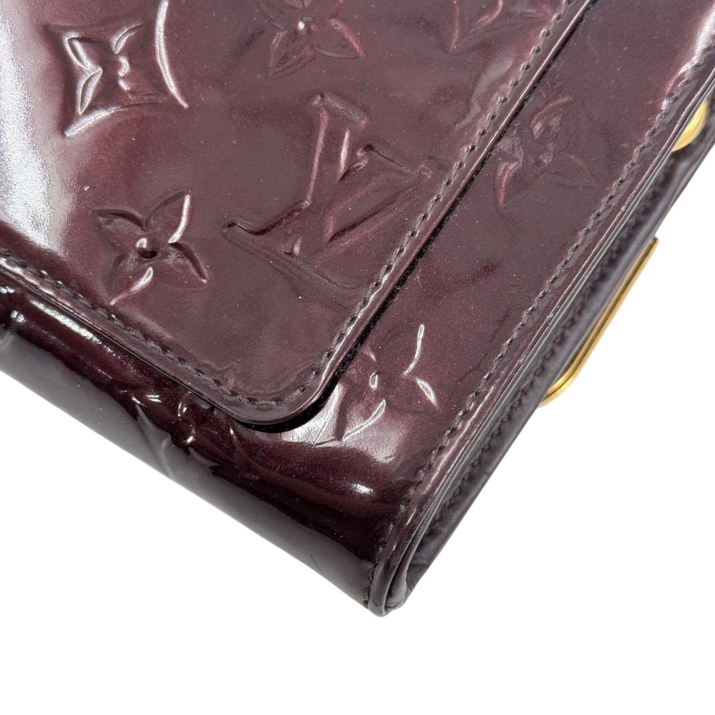 LOUIS VUITTON ポルトフォイユ・ロスモア モノグラム・ヴェルニ ボルドー 長財布 M91591