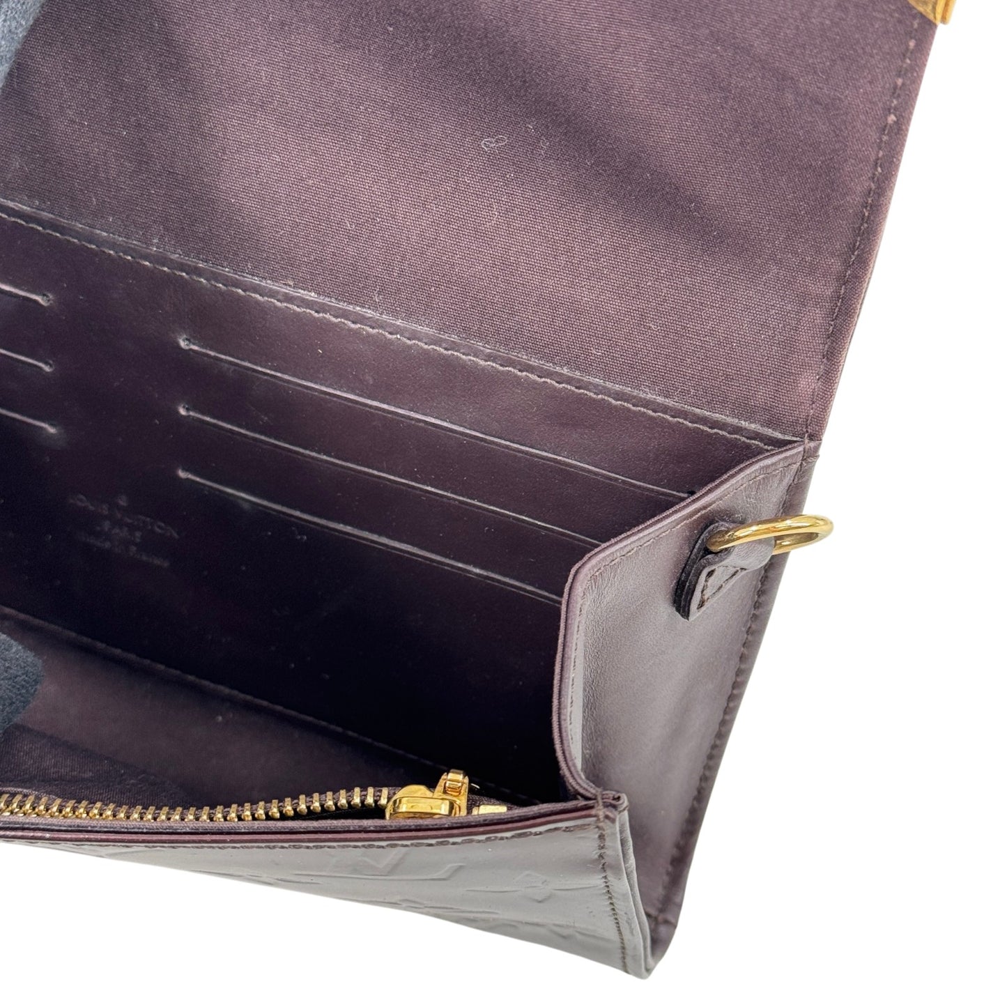 LOUIS VUITTON ポルトフォイユ・ロスモア モノグラム・ヴェルニ ボルドー 長財布 M91591