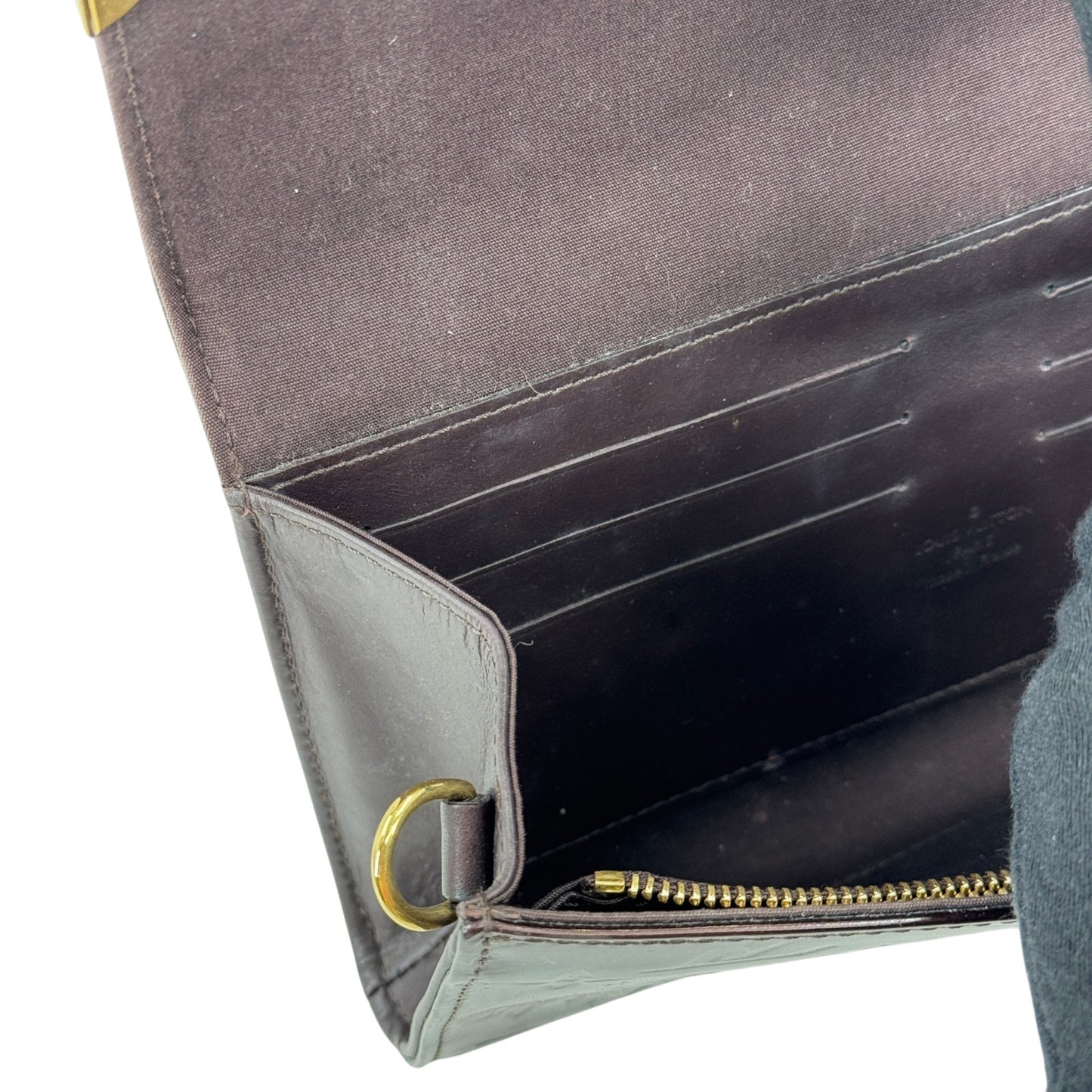 LOUIS VUITTON ポルトフォイユ・ロスモア モノグラム・ヴェルニ ボルドー 長財布 M91591