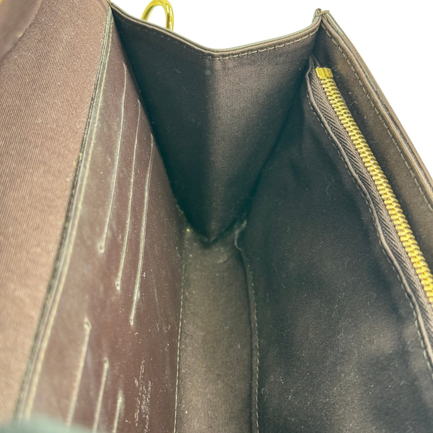 LOUIS VUITTON ポルトフォイユ・ロスモア モノグラム・ヴェルニ ボルドー 長財布 M91591