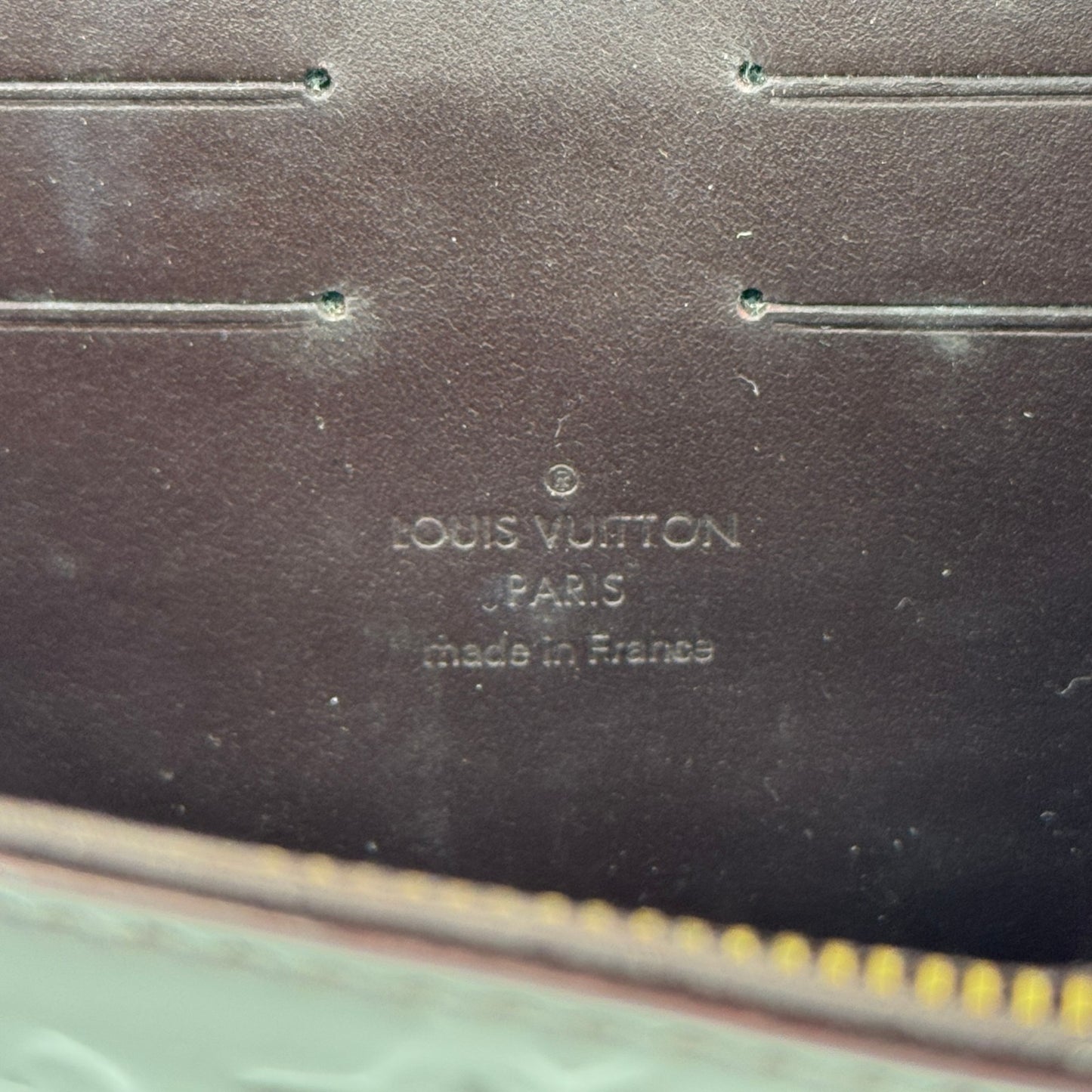 LOUIS VUITTON ポルトフォイユ・ロスモア モノグラム・ヴェルニ ボルドー 長財布 M91591