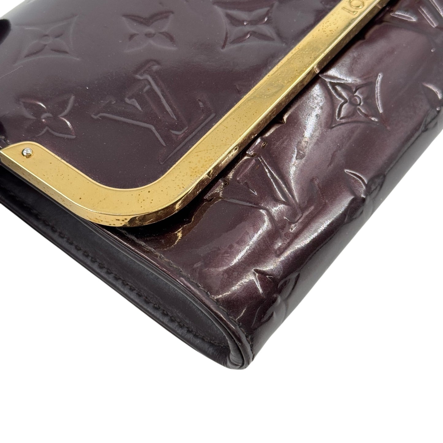 LOUIS VUITTON ポルトフォイユ・ロスモア モノグラム・ヴェルニ ボルドー 長財布 M91591