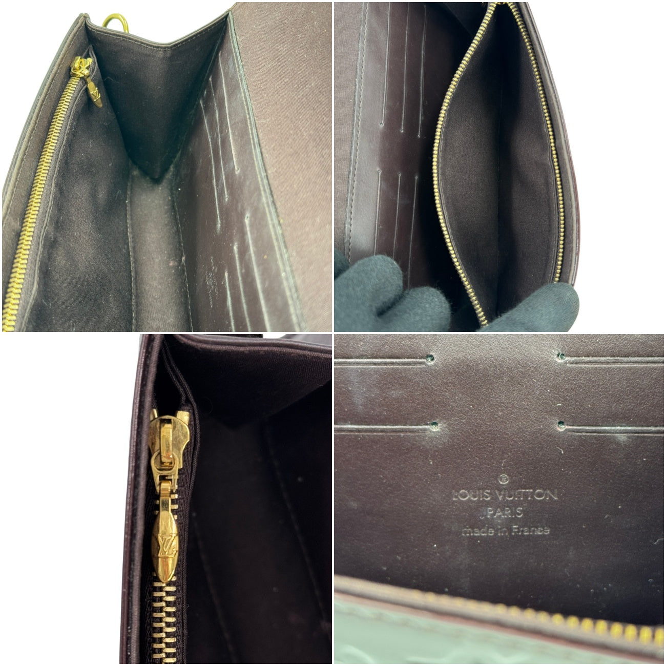 LOUIS VUITTON ポルトフォイユ・ロスモア モノグラム・ヴェルニ ボルドー 長財布 M91591
