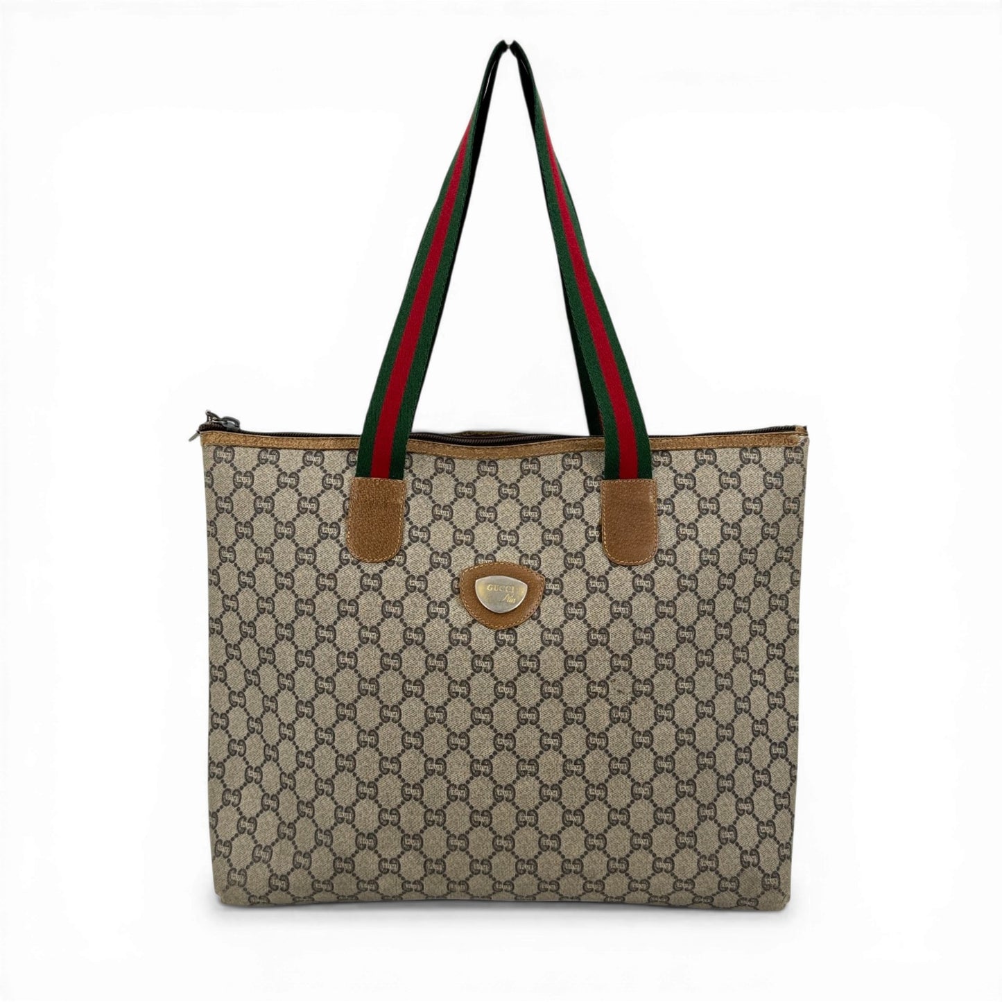 GUCCI GGキャンバス シェリーライン GUCCIプラス トートバッグ