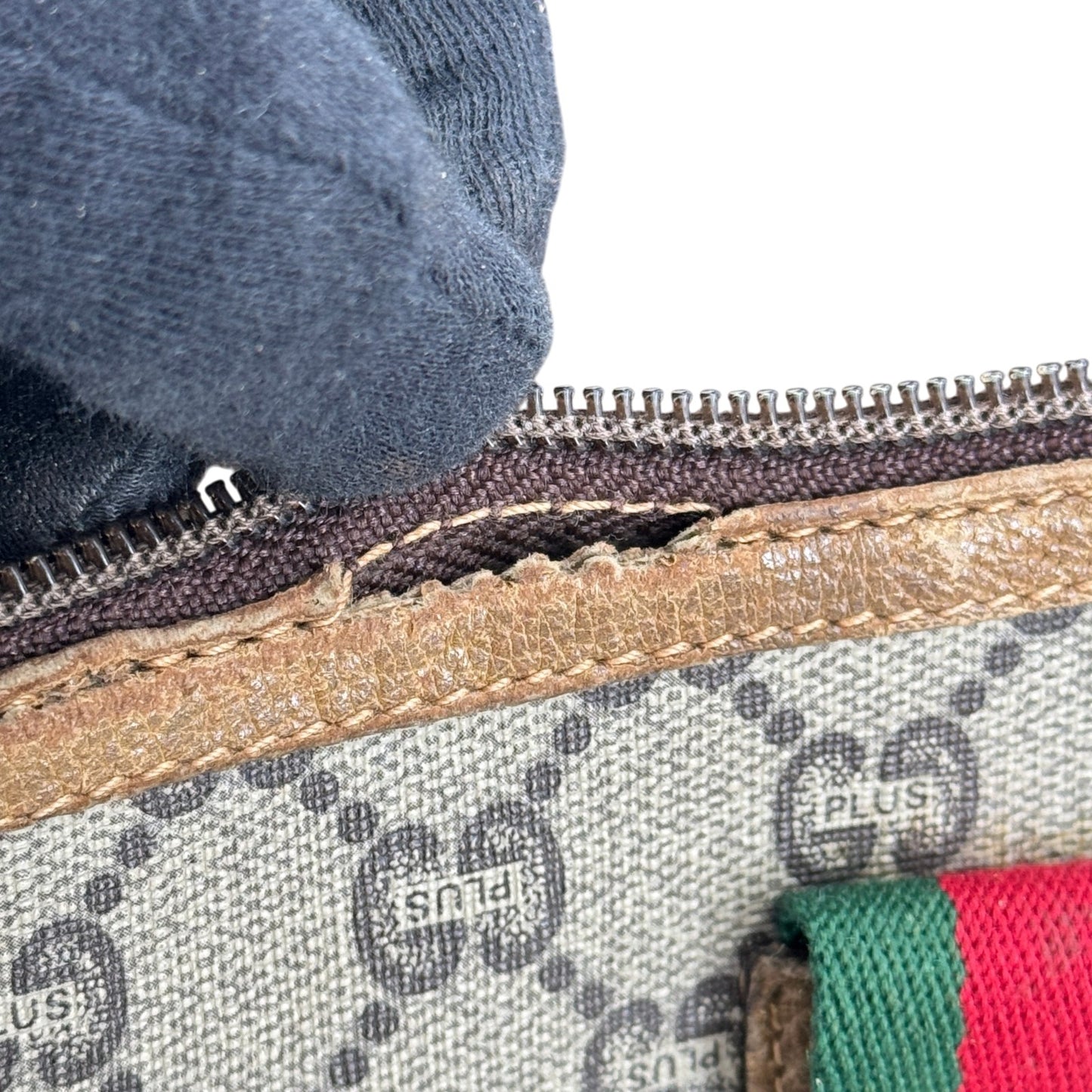 GUCCI GGキャンバス シェリーライン GUCCIプラス トートバッグ
