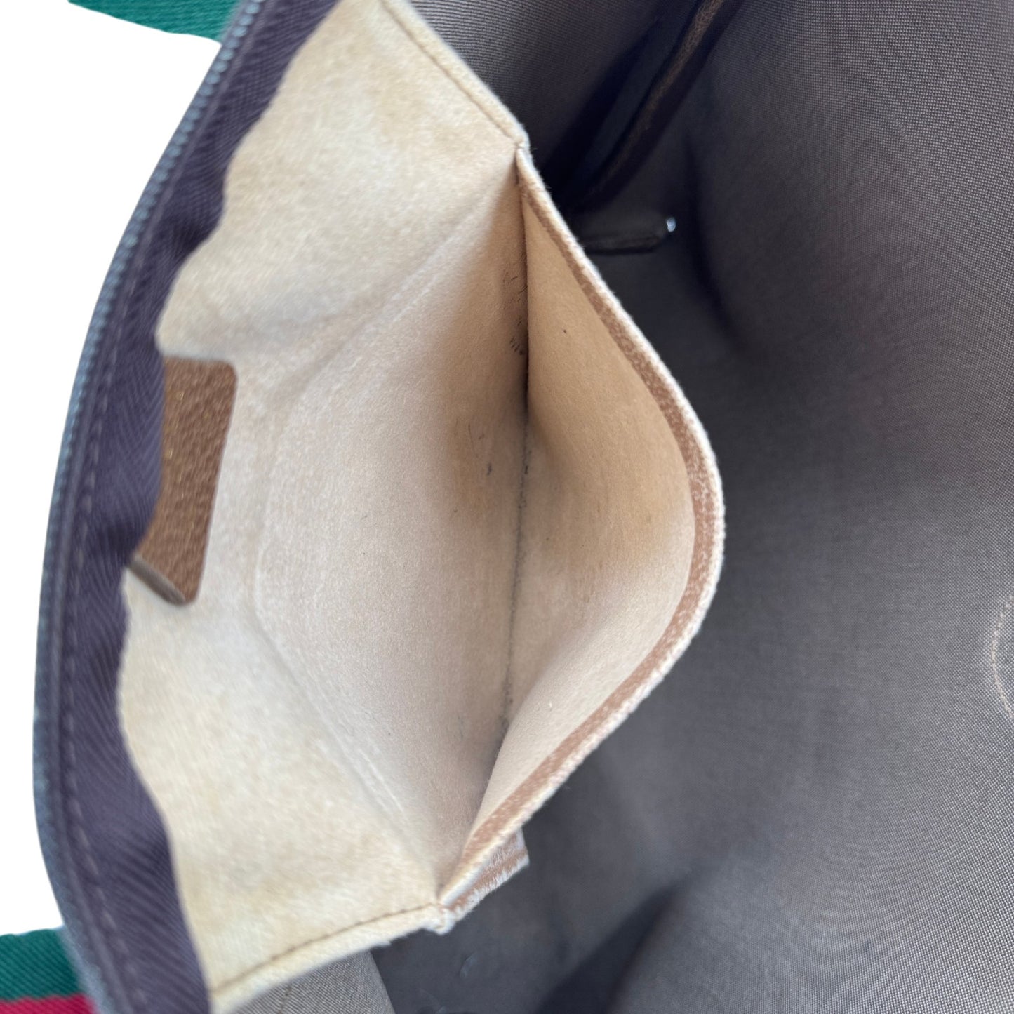 GUCCI GGキャンバス シェリーライン GUCCIプラス トートバッグ