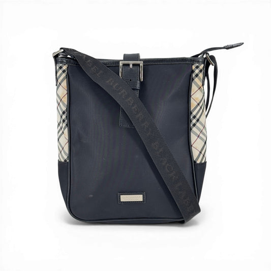 BURBERRY ノヴァキャンバス ブラックショルダーバッグ