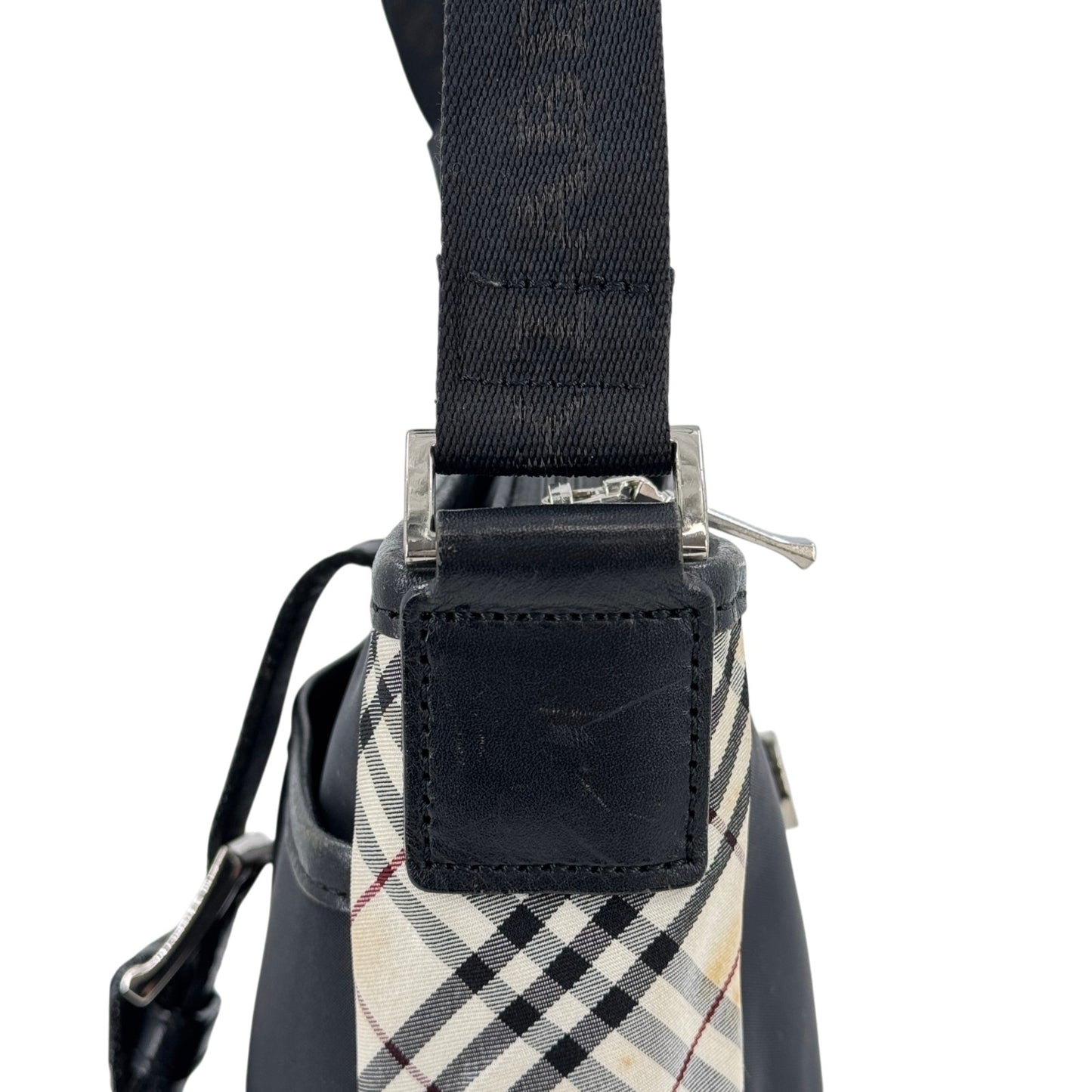 BURBERRY ノヴァキャンバス ブラックショルダーバッグ