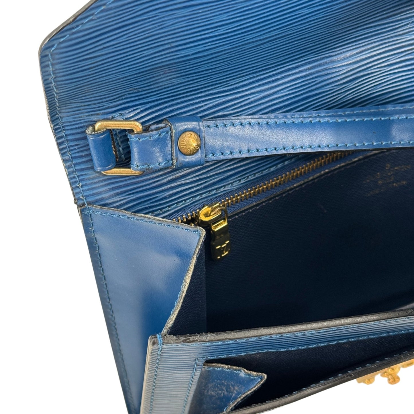 LOUIS VUITTON エピ ブルー セリエ ドラゴンヌ M52615  クラッチバッグ