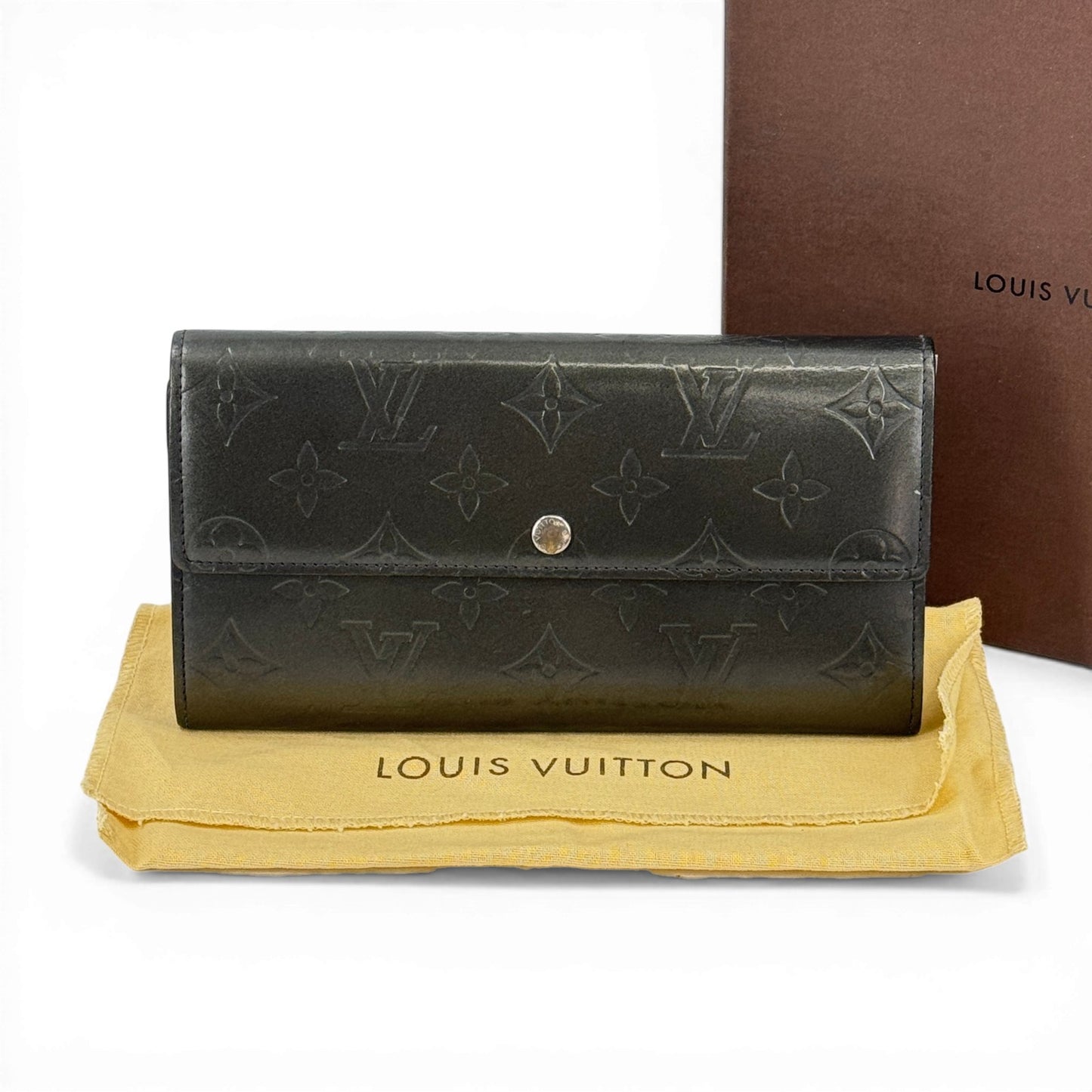 LOUIS VUITTON モノグラム・マット ポルトフォイユ・サラ M65102 長財布