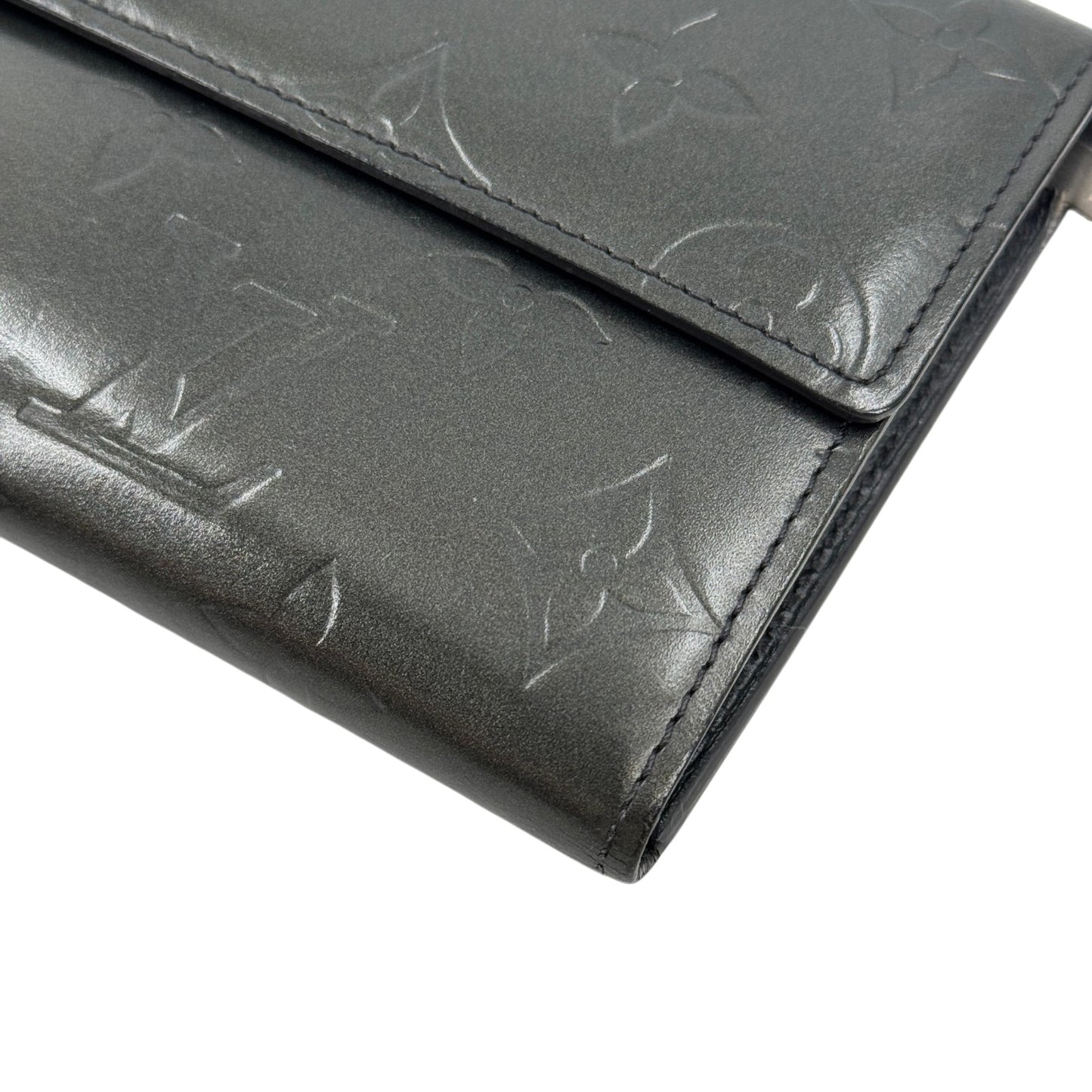 LOUIS VUITTON モノグラム・マット ポルトフォイユ・サラ M65102 長財布