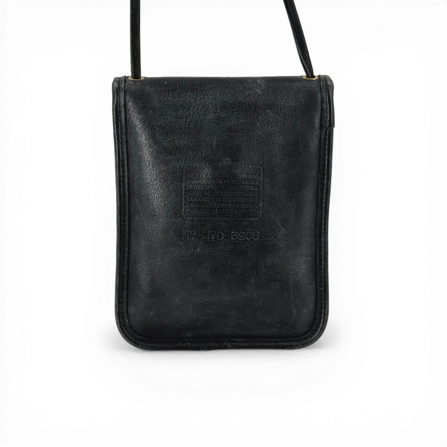 COACH オールドコーチ ブラックショルダーバッグ