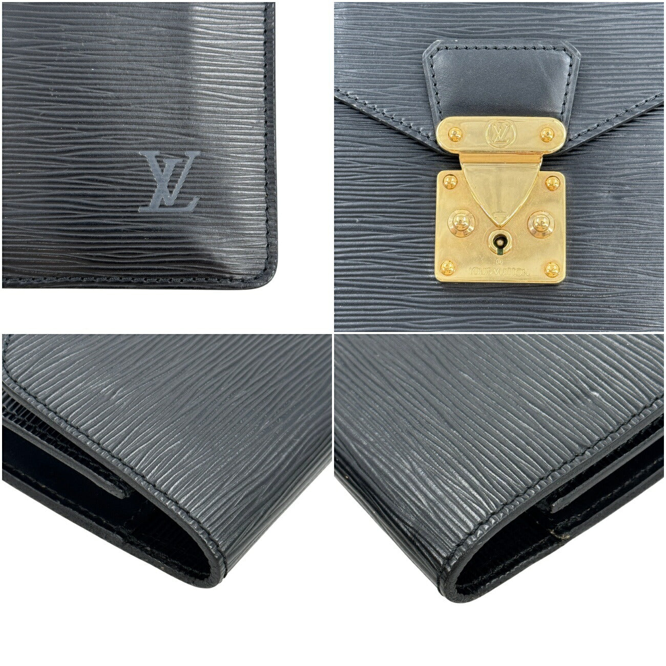 LOUIS VUITTON エピ ノワール ポルト ドキュマン セナチュール M54452  ブリーフケース