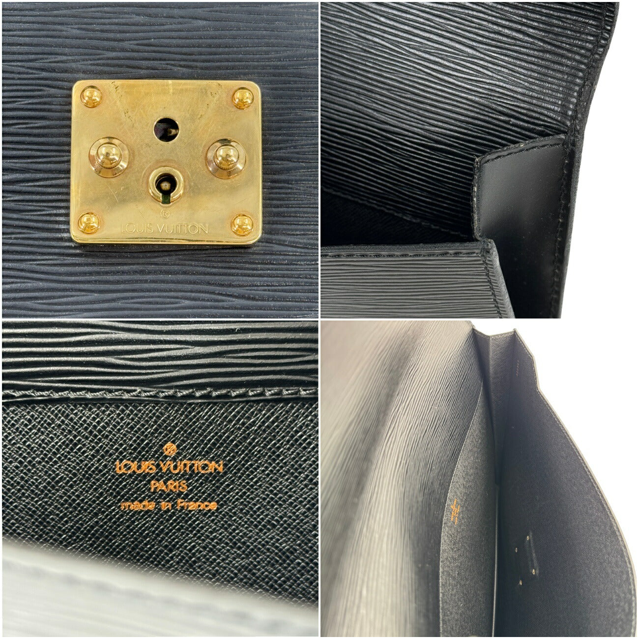 LOUIS VUITTON エピ ノワール ポルト ドキュマン セナチュール M54452  ブリーフケース