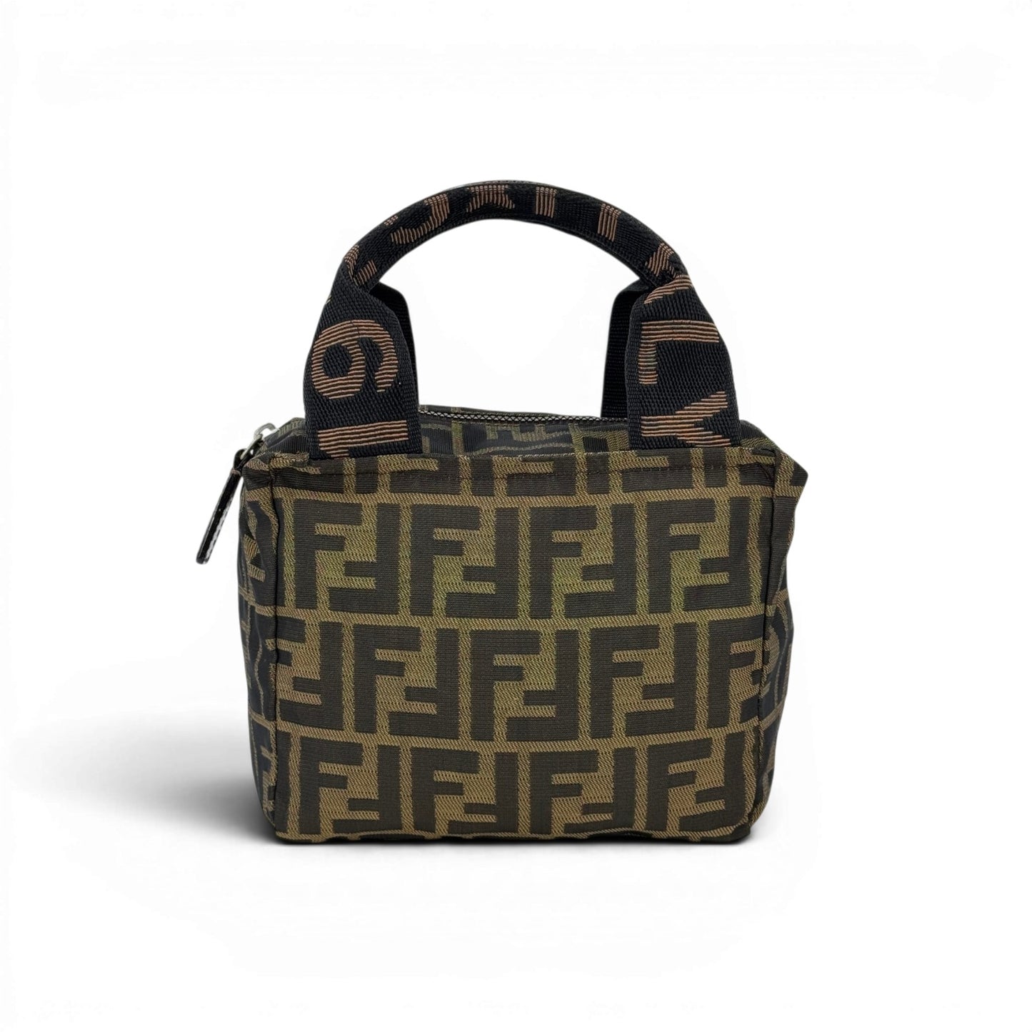 FENDI ズッカ ナイロン ハンドバッグハンドバッグ