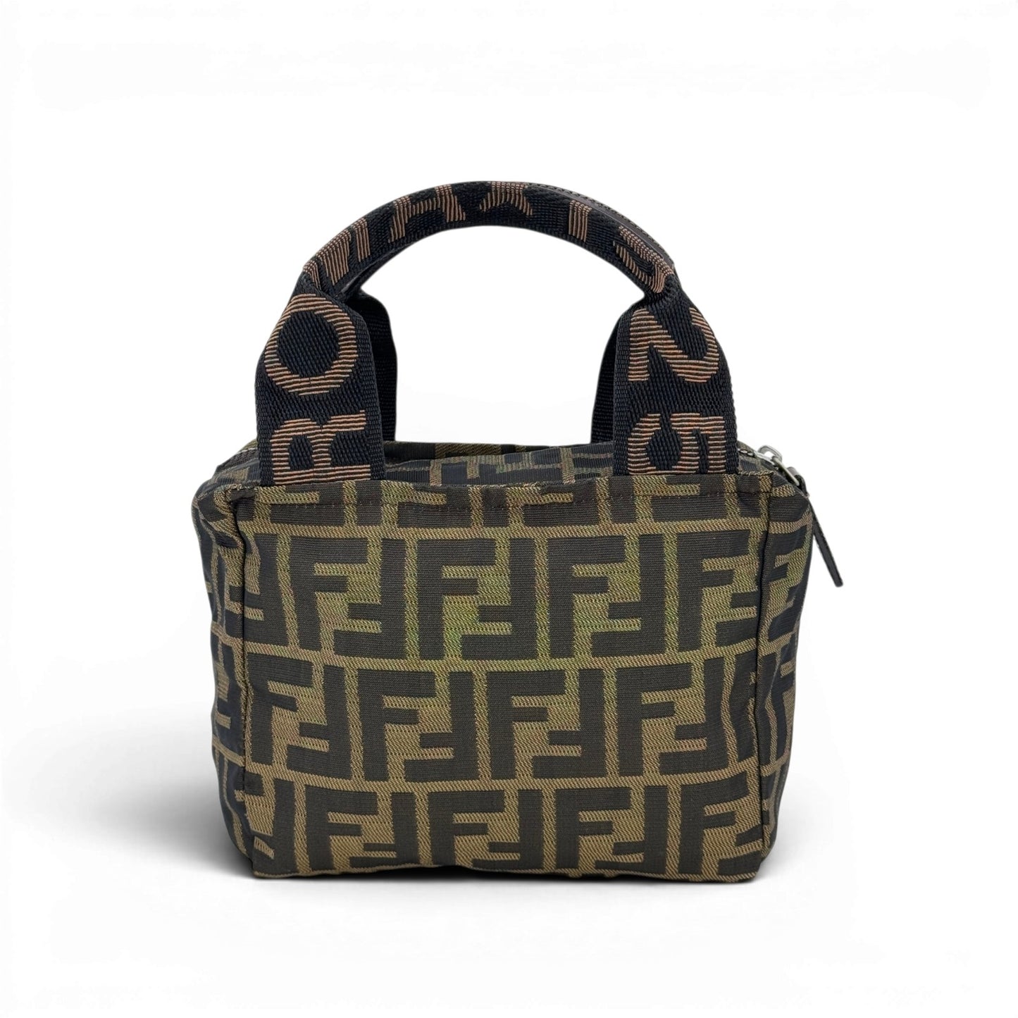 FENDI ズッカ ナイロン ハンドバッグハンドバッグ