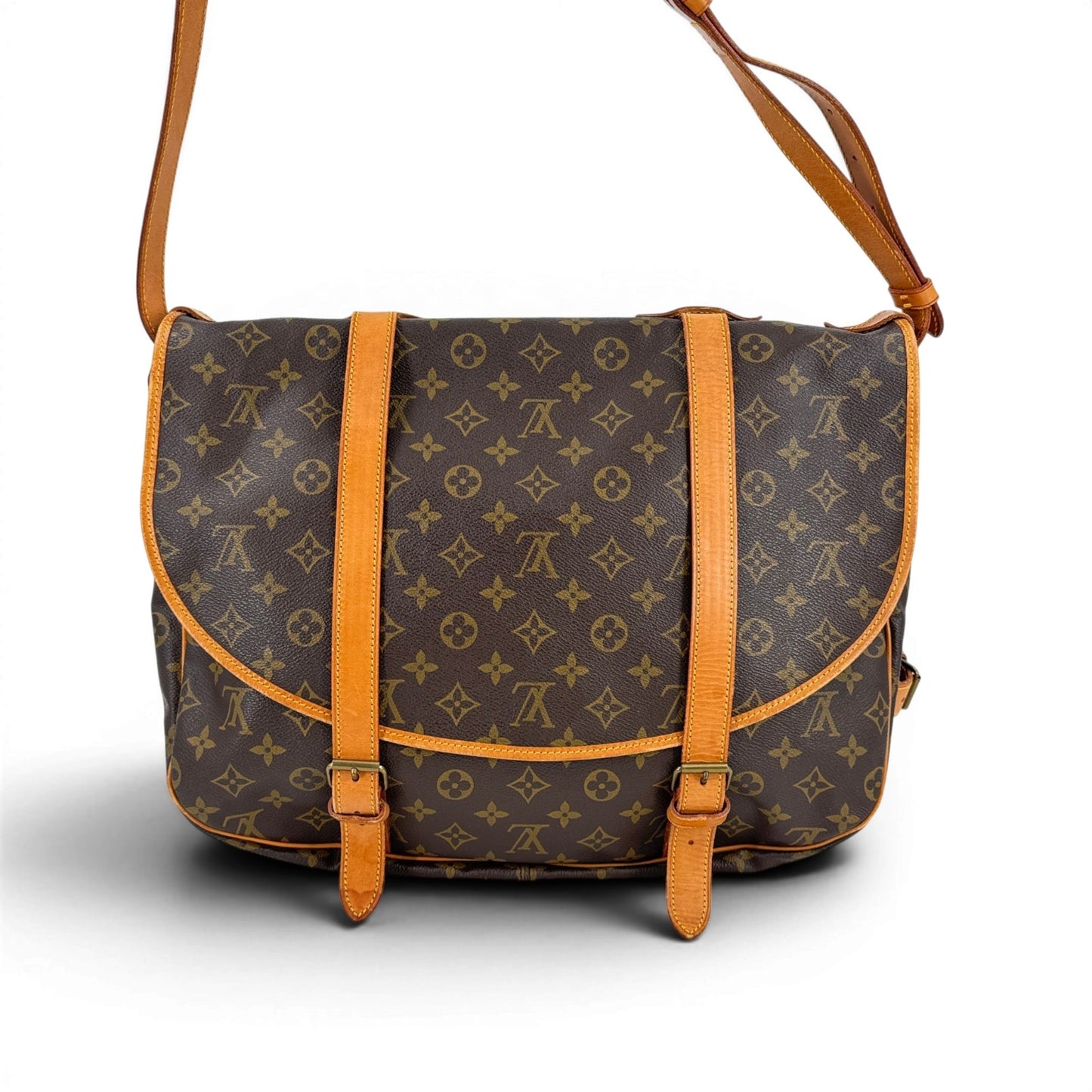 LOUIS VUITTON モノグラム・ソミュール43 M42252 ショルダーバッグ