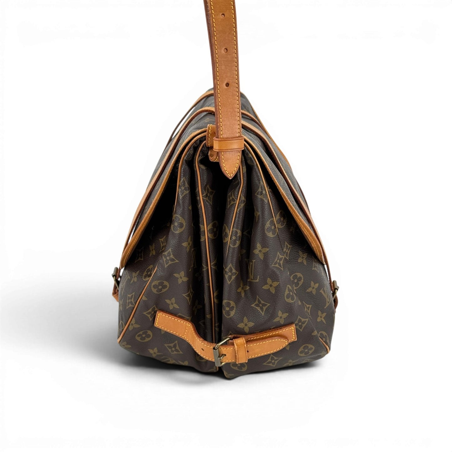 LOUIS VUITTON モノグラム・ソミュール43 M42252 ショルダーバッグ