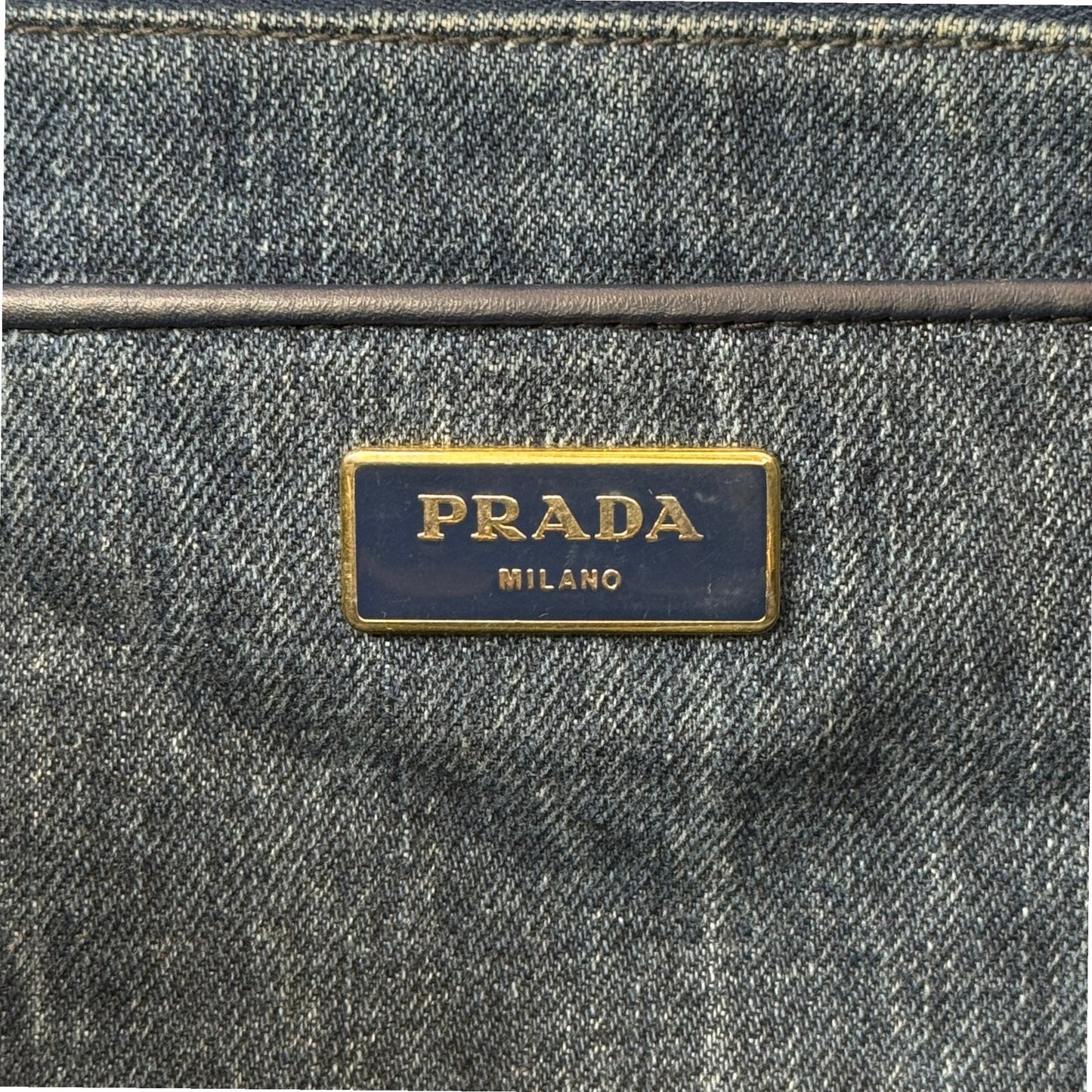 PRADA ミラノデニム カナパ ハンドバッグ