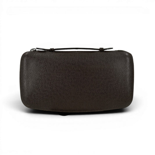 LOUIS VUITTON オーガナイザー アトールタイガレザー ブラウン ラウンドジップクラッチウォレット M30658