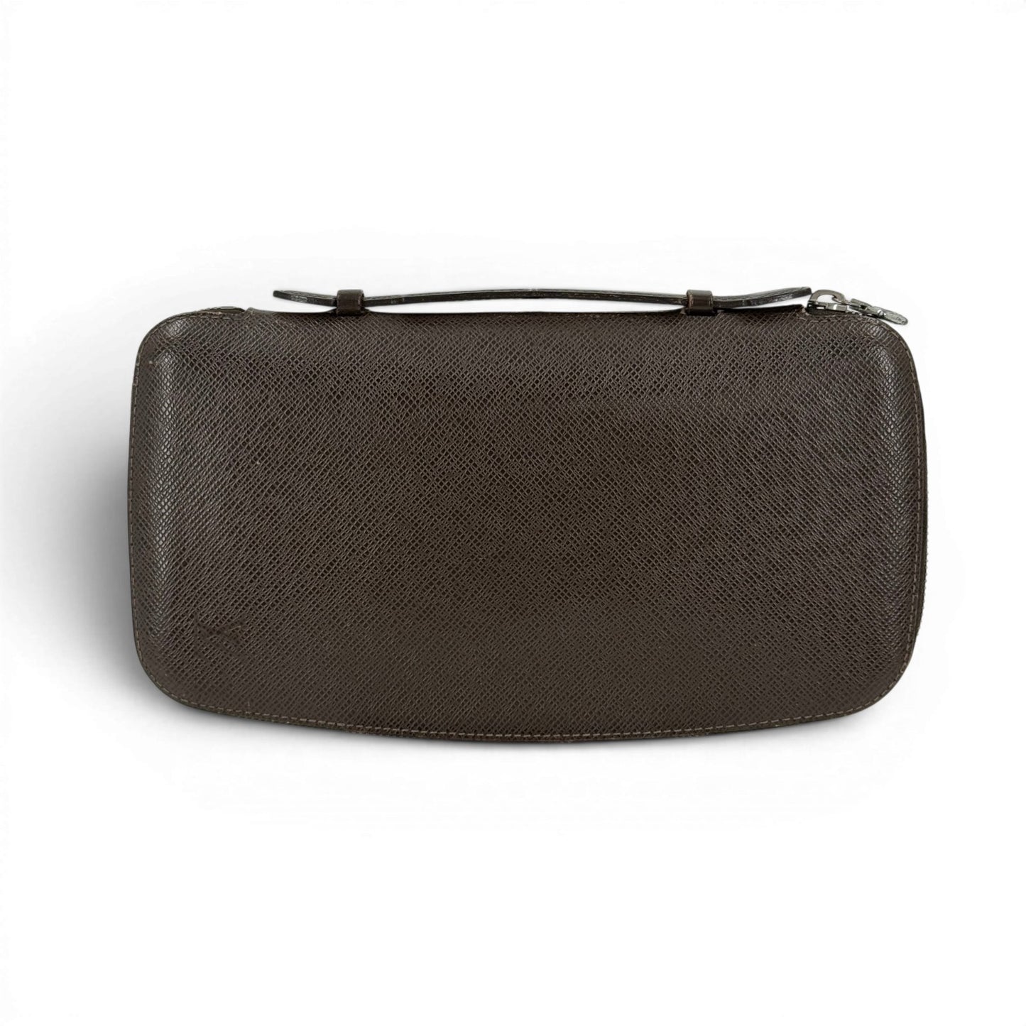 LOUIS VUITTON オーガナイザー アトールタイガレザー ブラウン ラウンドジップクラッチウォレット M30658