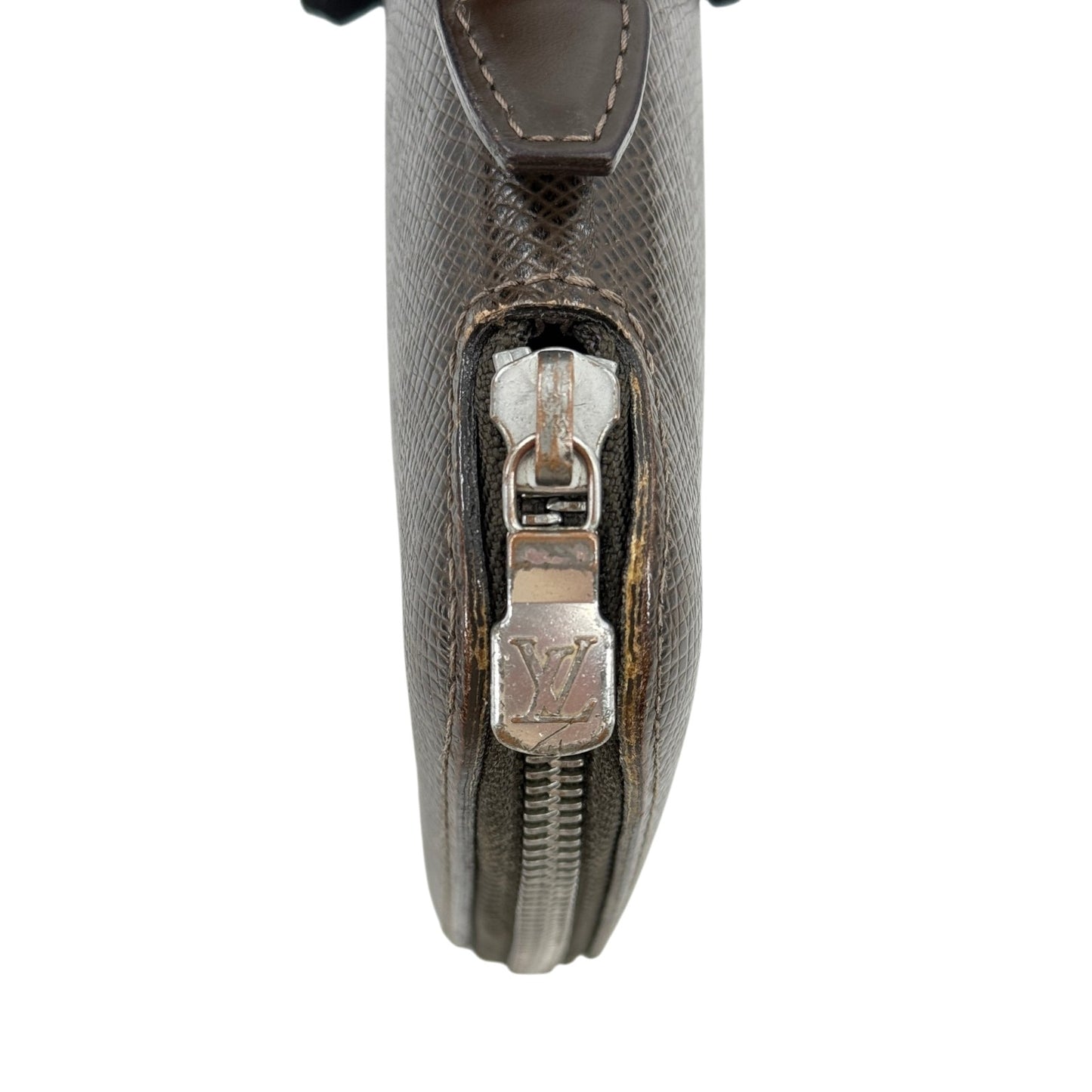 LOUIS VUITTON オーガナイザー アトールタイガレザー ブラウン ラウンドジップクラッチウォレット M30658