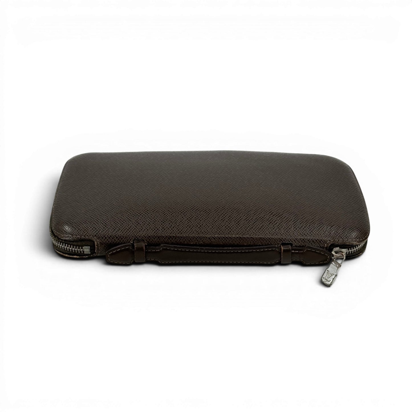 LOUIS VUITTON オーガナイザー アトールタイガレザー ブラウン ラウンドジップクラッチウォレット M30658