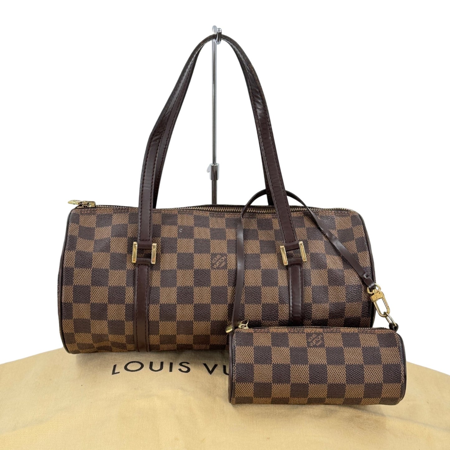LOUIS VUITTON ダミエ・エベヌ パピヨン30 N51303 ハンドバッグ
