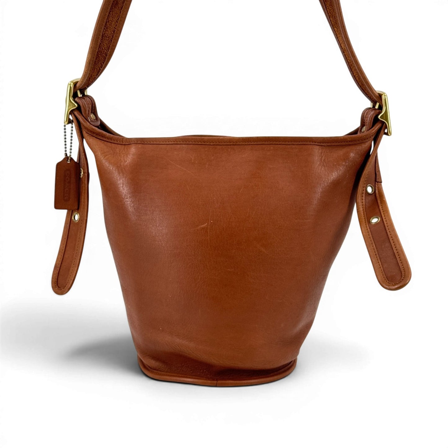 COACH オールドコーチ ブラウン レザー ショルダーバッグ