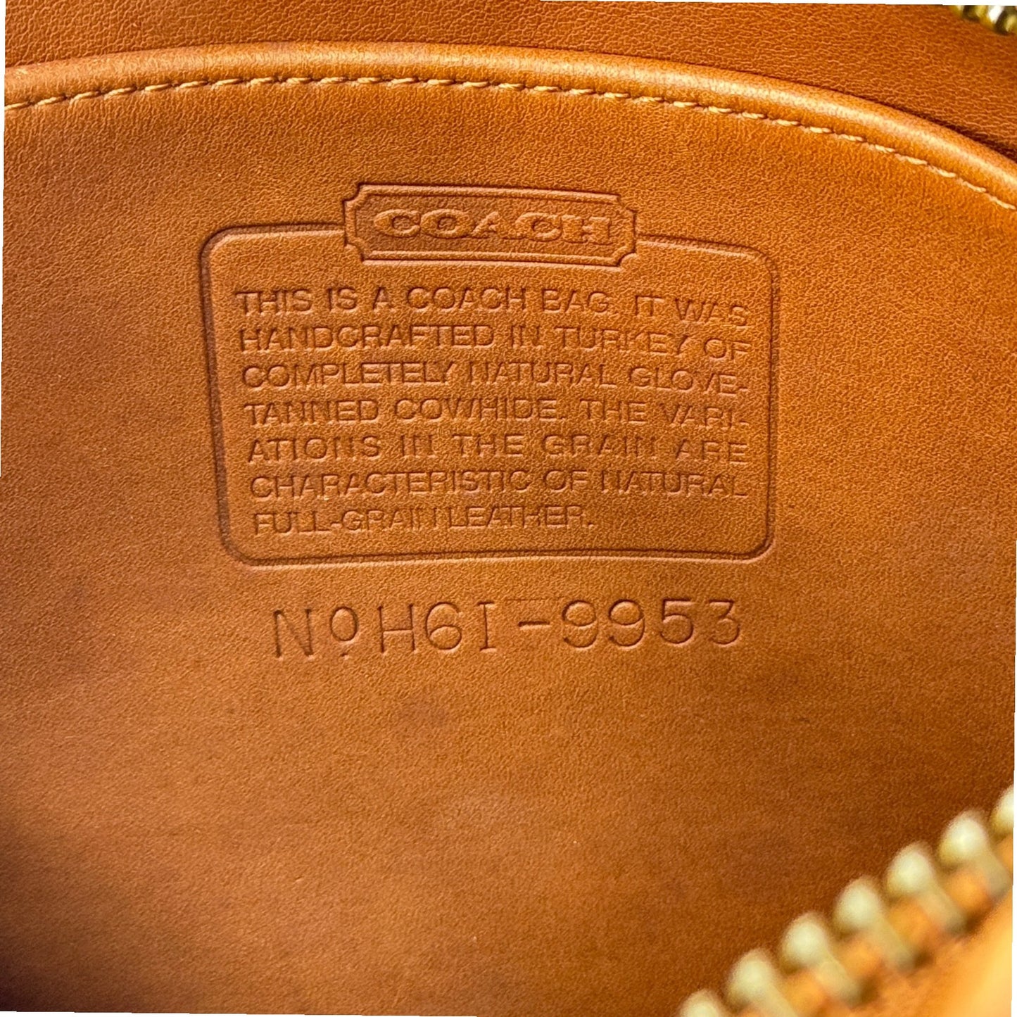 COACH オールドコーチ ブラウン レザー ショルダーバッグ