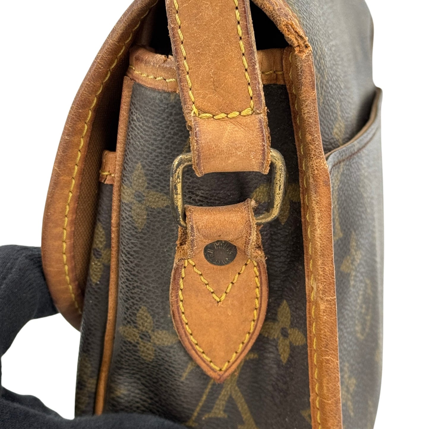 LOUIS VUITTON ジベシエールMM モノグラム フラップ ショルダー M42247 キャンバス