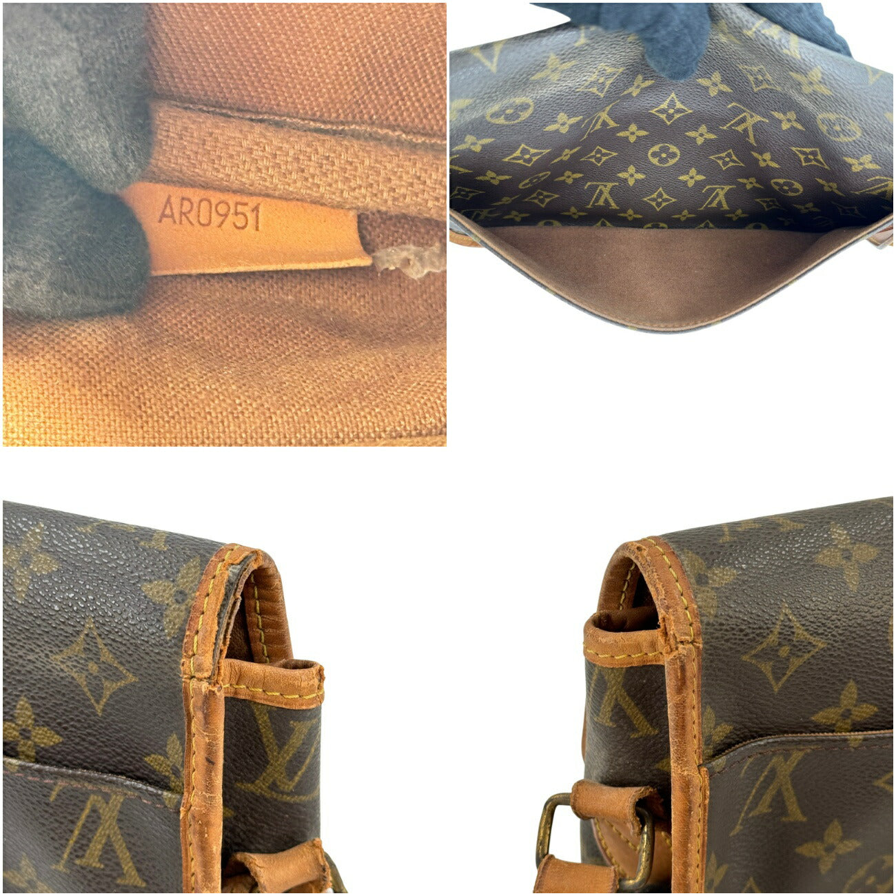 LOUIS VUITTON ジベシエールMM モノグラム フラップ ショルダー M42247 キャンバス