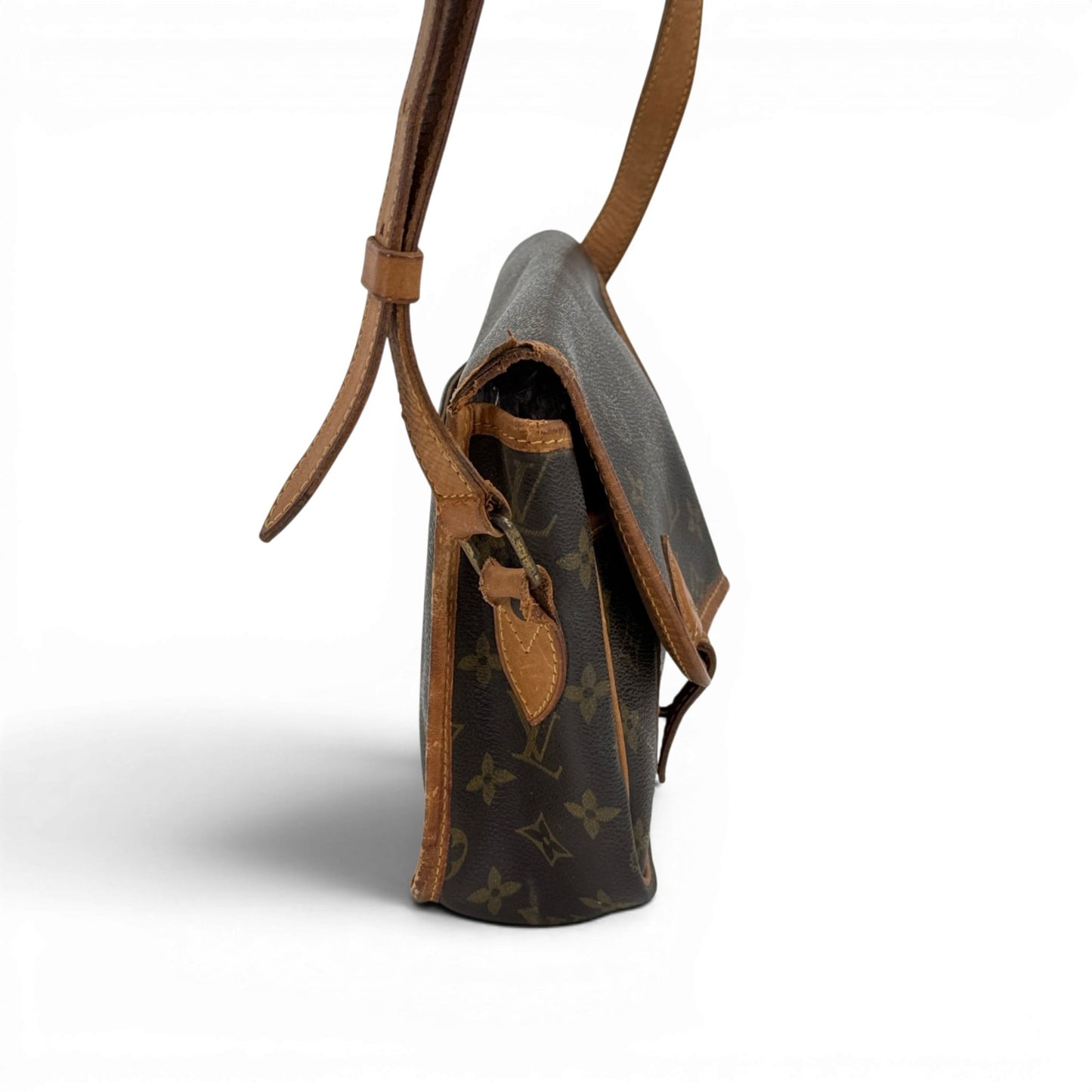 LOUIS VUITTON ジベシエールMM モノグラム フラップ ショルダー M42247 キャンバス