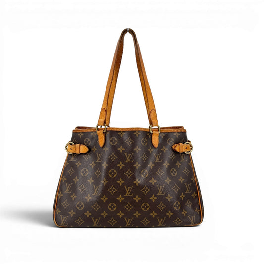 LOUIS VUITTON バティニョール オリゾンタル モノグラム キャンバス ブラウン トート M51154