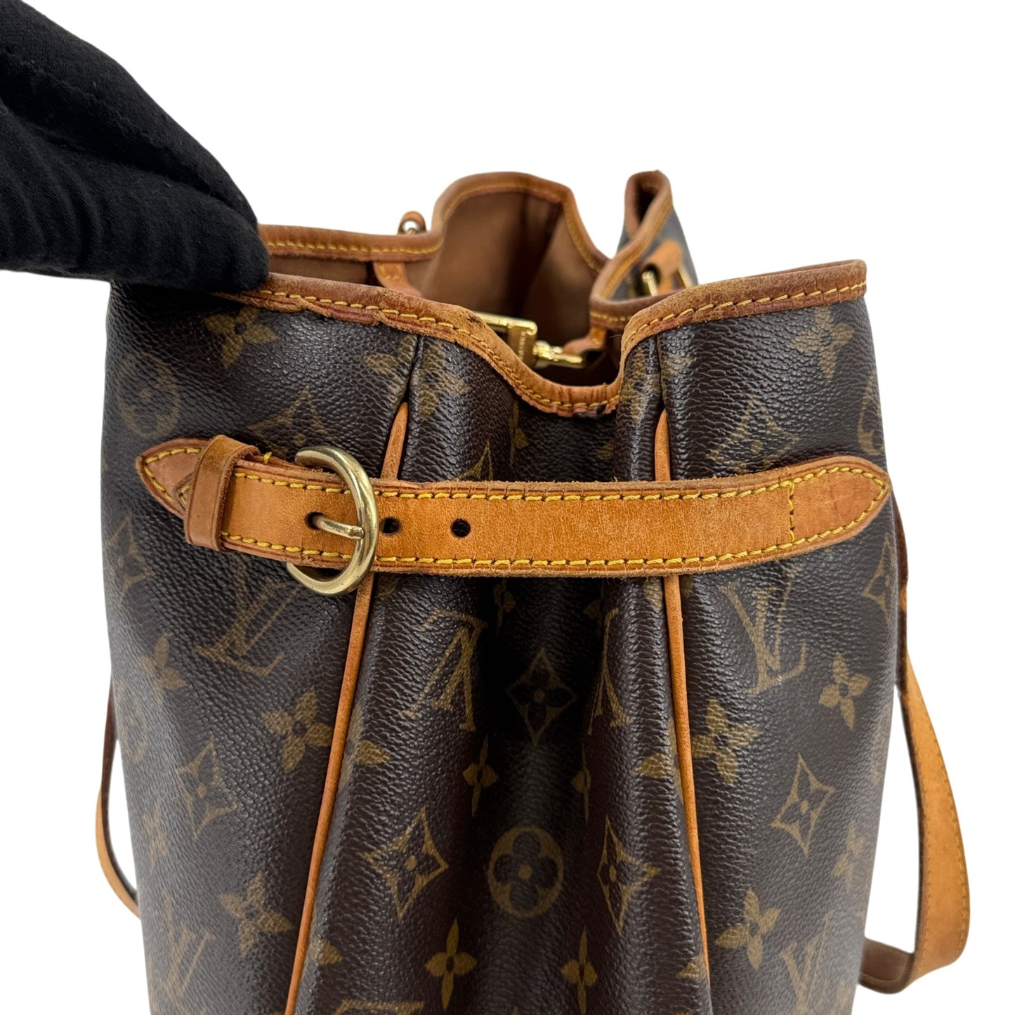 LOUIS VUITTON バティニョール オリゾンタル モノグラム キャンバス ブラウン トート M51154