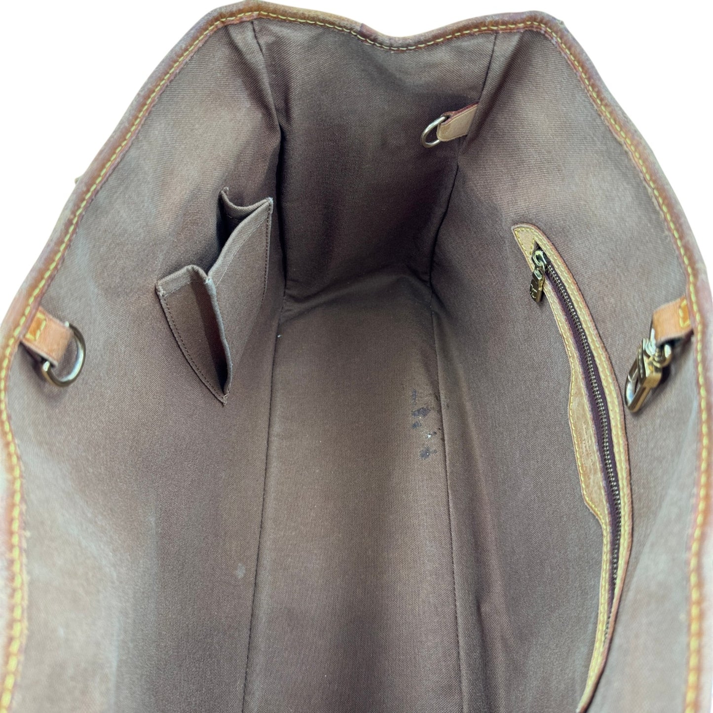 LOUIS VUITTON バティニョール オリゾンタル モノグラム キャンバス ブラウン トート M51154