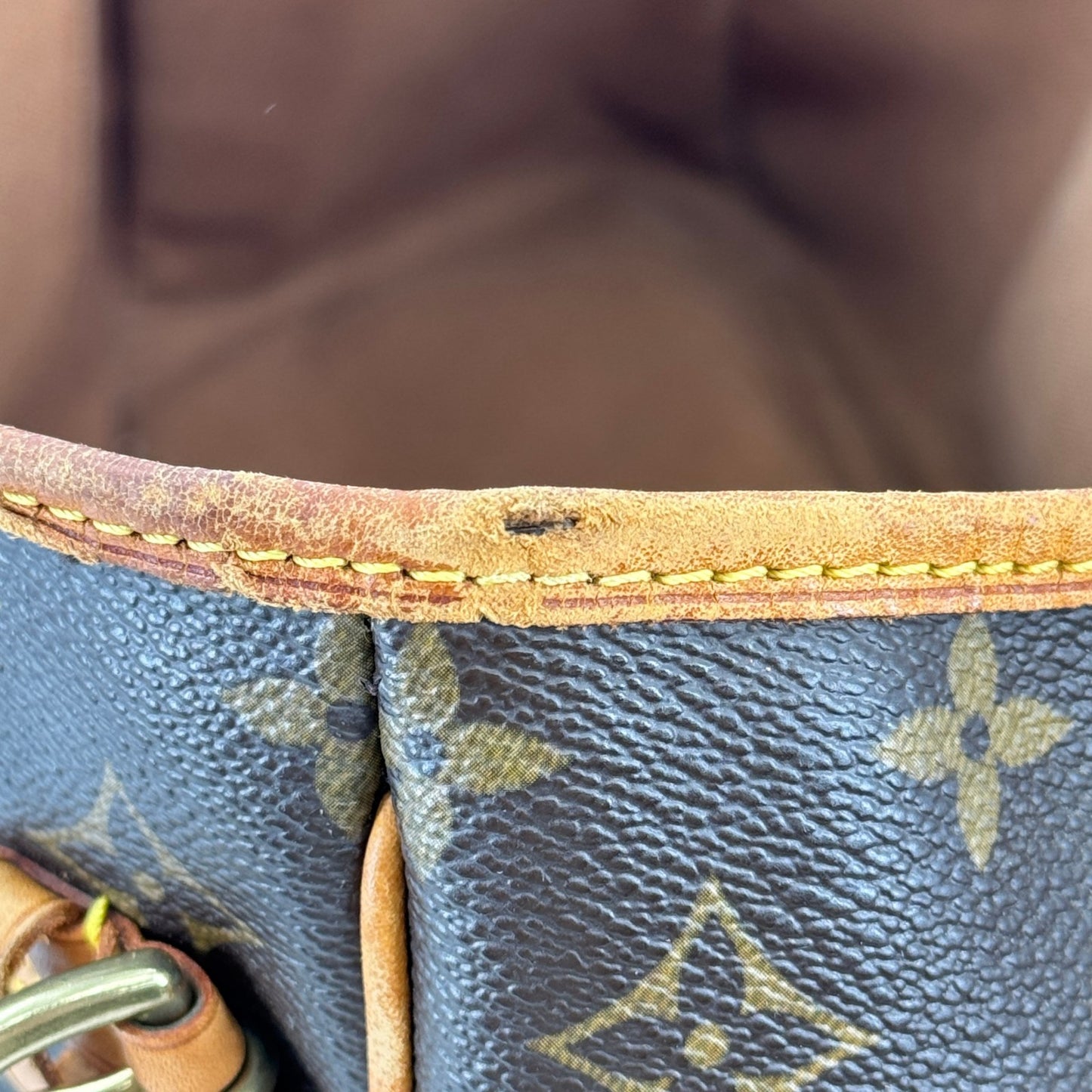 LOUIS VUITTON バティニョール オリゾンタル モノグラム キャンバス ブラウン トート M51154