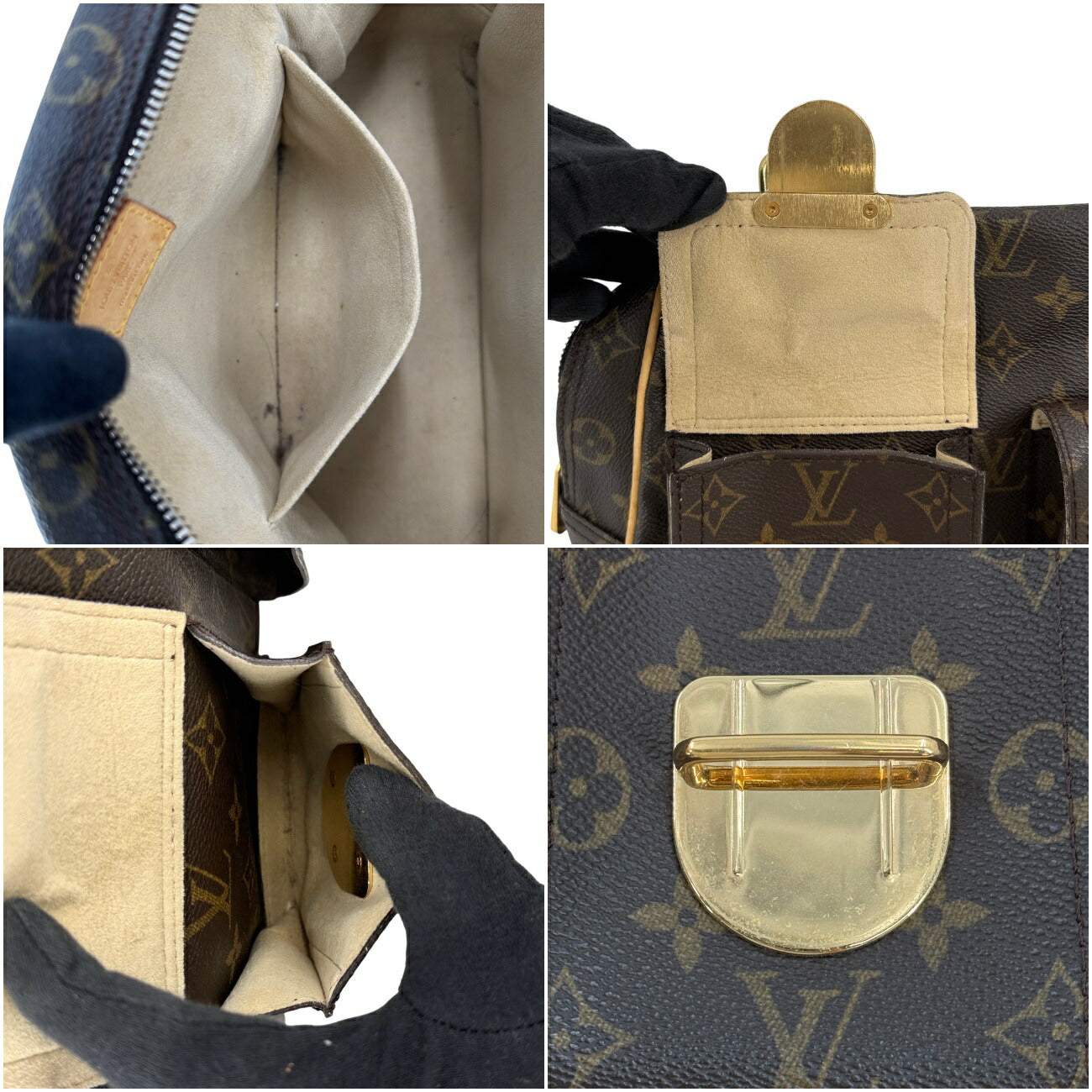LOUIS VUITTON マンハッタンPM モノグラム ハンドバッグ M40026 キャンバス