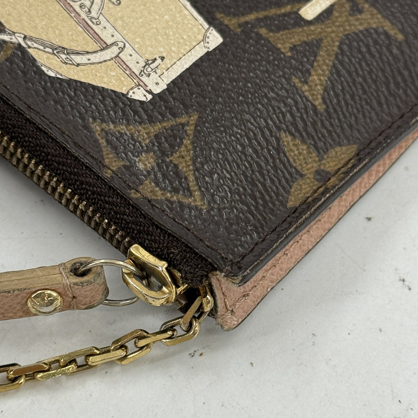 LOUIS VUITTON モノグラム ポシェット・クレ トランクプリント M60246 コインケース
