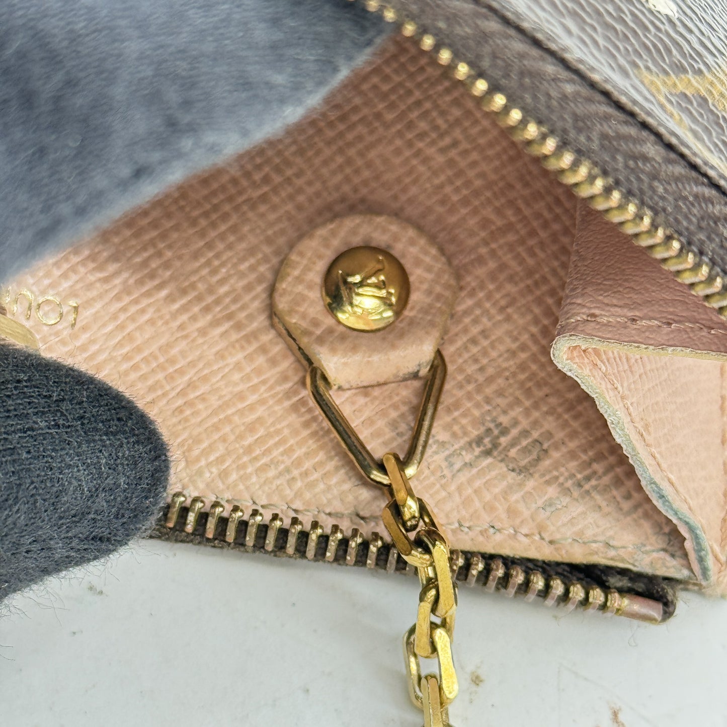 LOUIS VUITTON モノグラム ポシェット・クレ トランクプリント M60246 コインケース