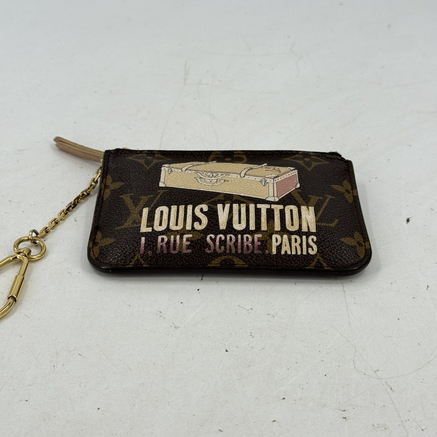 LOUIS VUITTON モノグラム ポシェット・クレ トランクプリント M60246 コインケース