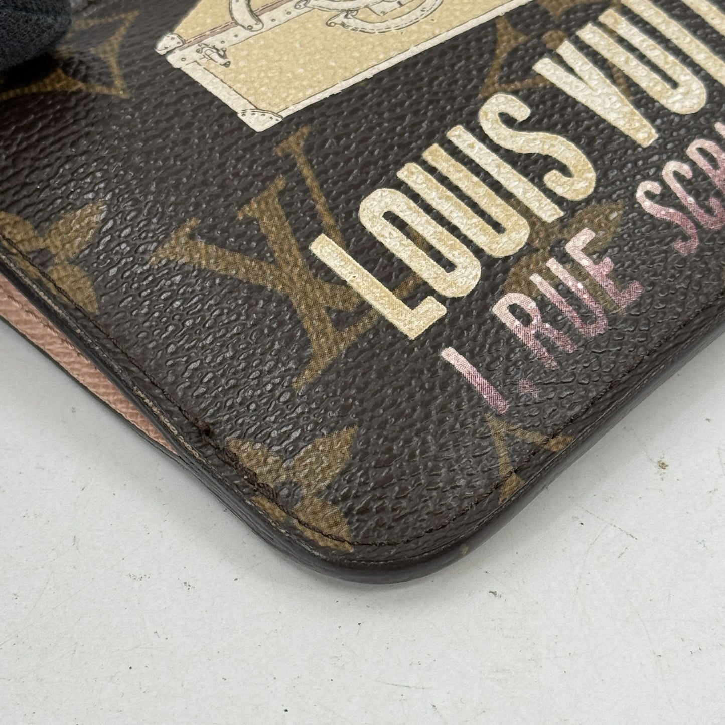 LOUIS VUITTON モノグラム ポシェット・クレ トランクプリント M60246 コインケース