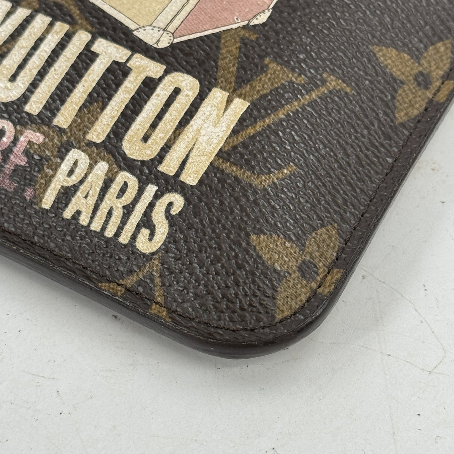 LOUIS VUITTON モノグラム ポシェット・クレ トランクプリント M60246 コインケース