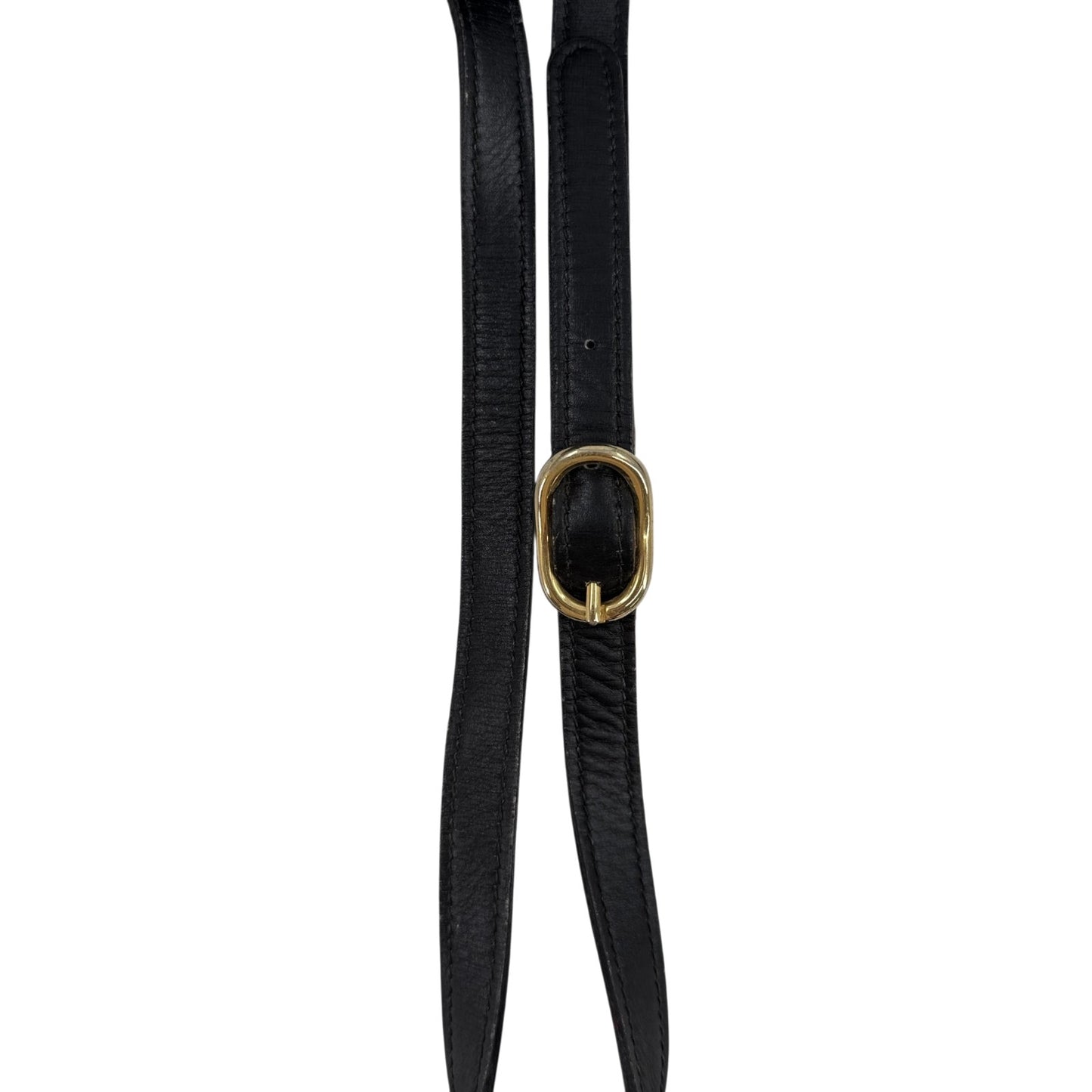 GUCCI GGキャンバス ブラック シェリーライン ヴィンテージ ショルダーバッグ