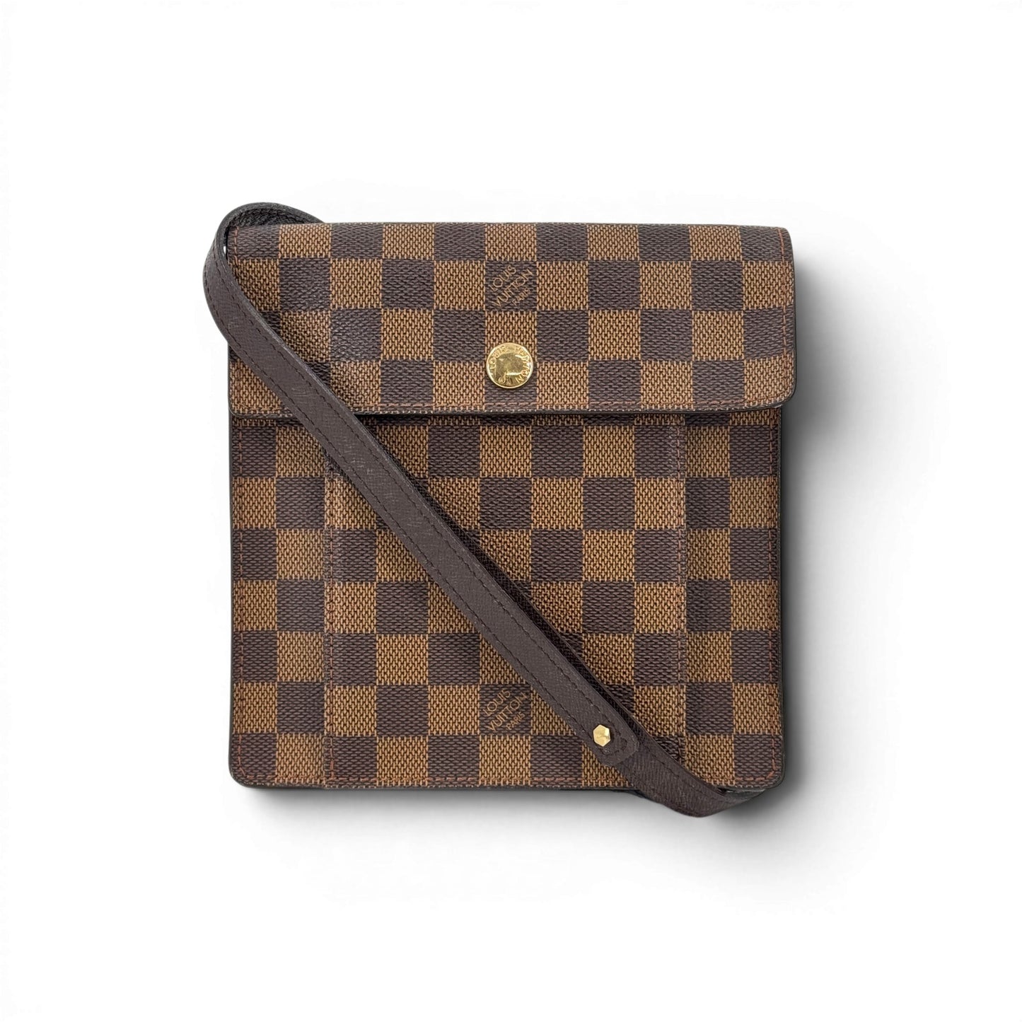 LOUIS VUITTON ピムリコ ダミエ・エベヌ ショルダーバッグ N45272 キャンバス