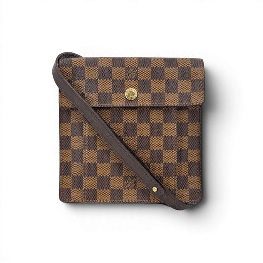 LOUIS VUITTON ピムリコ ダミエ・エベヌ ショルダーバッグ N45272 キャンバス