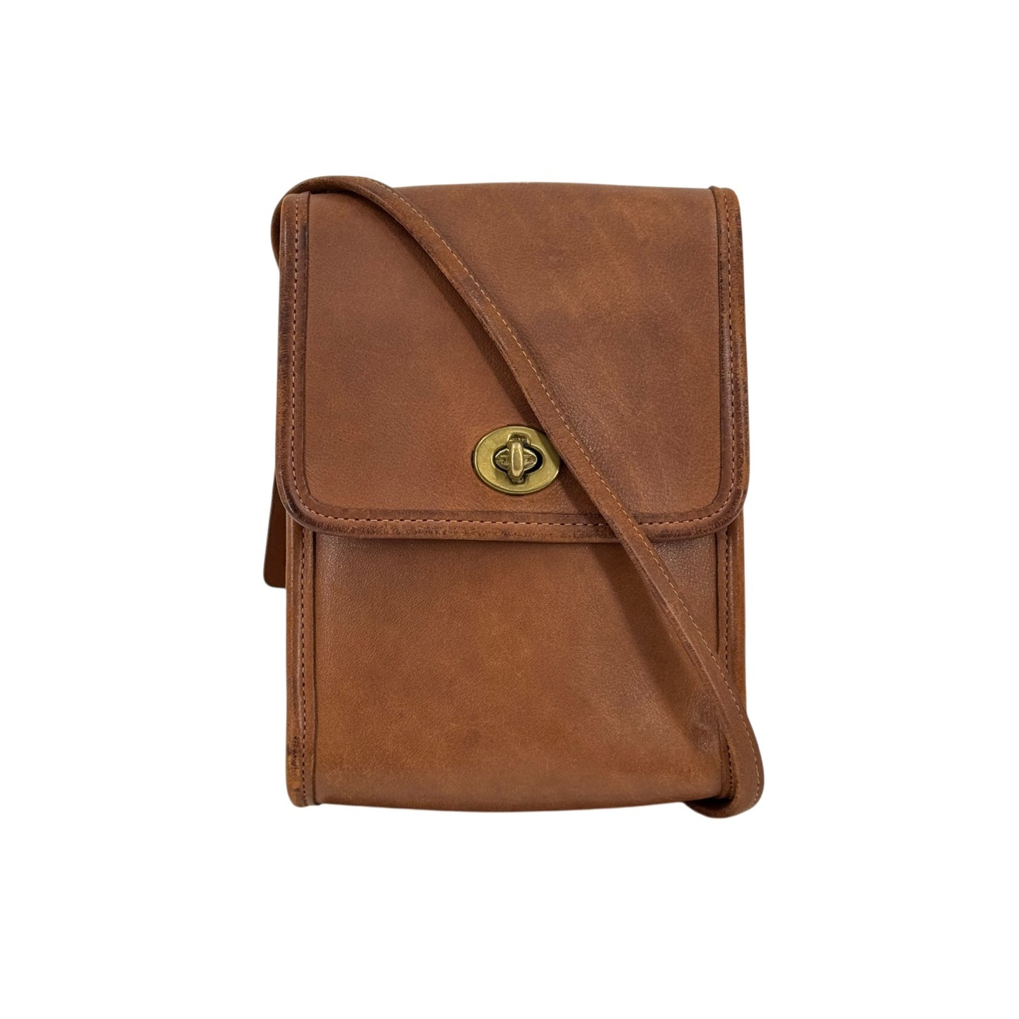 COACH オールドコーチ ブラウン レザー ショルダーバッグ